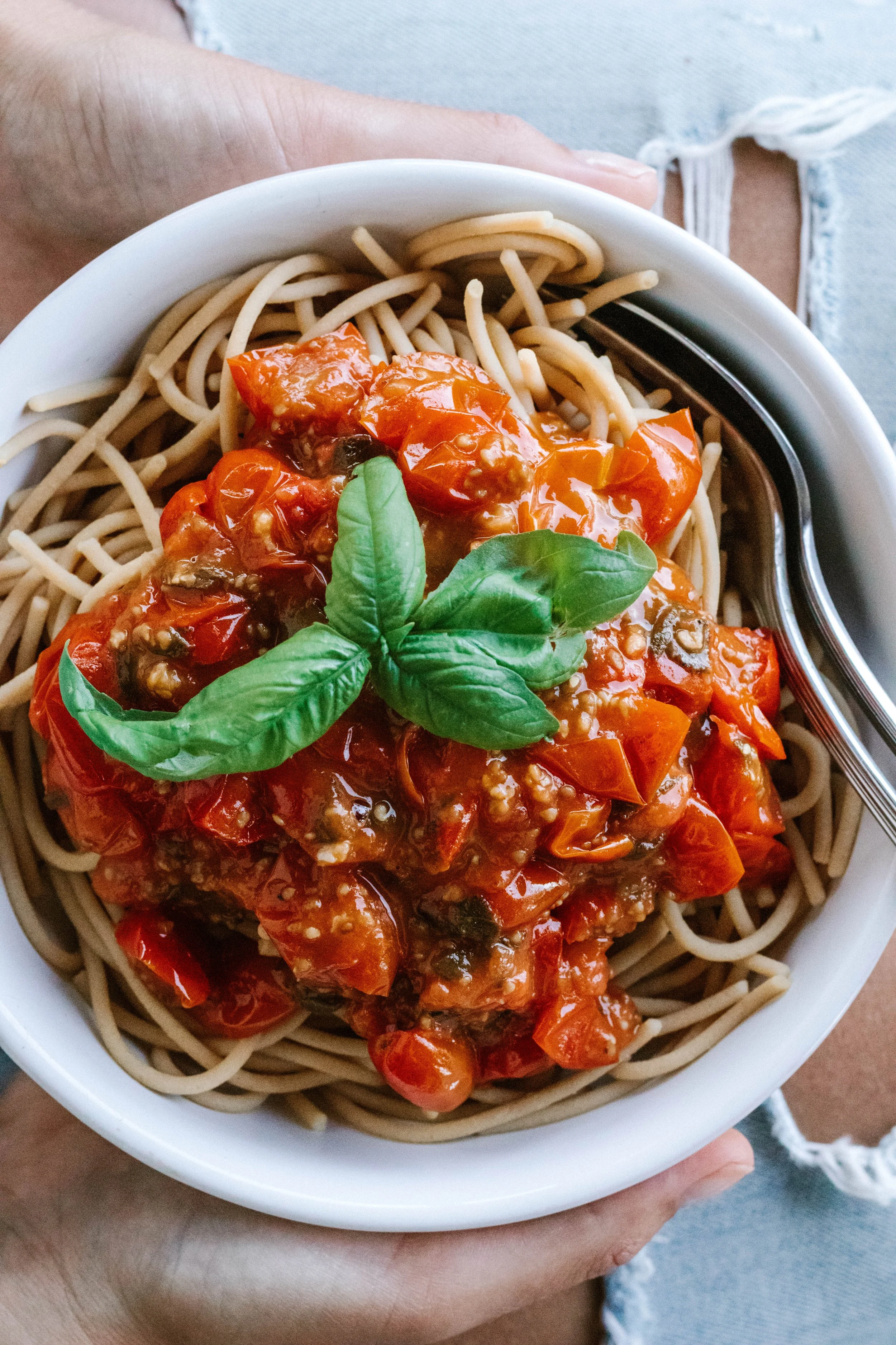wholesome tomato pasta