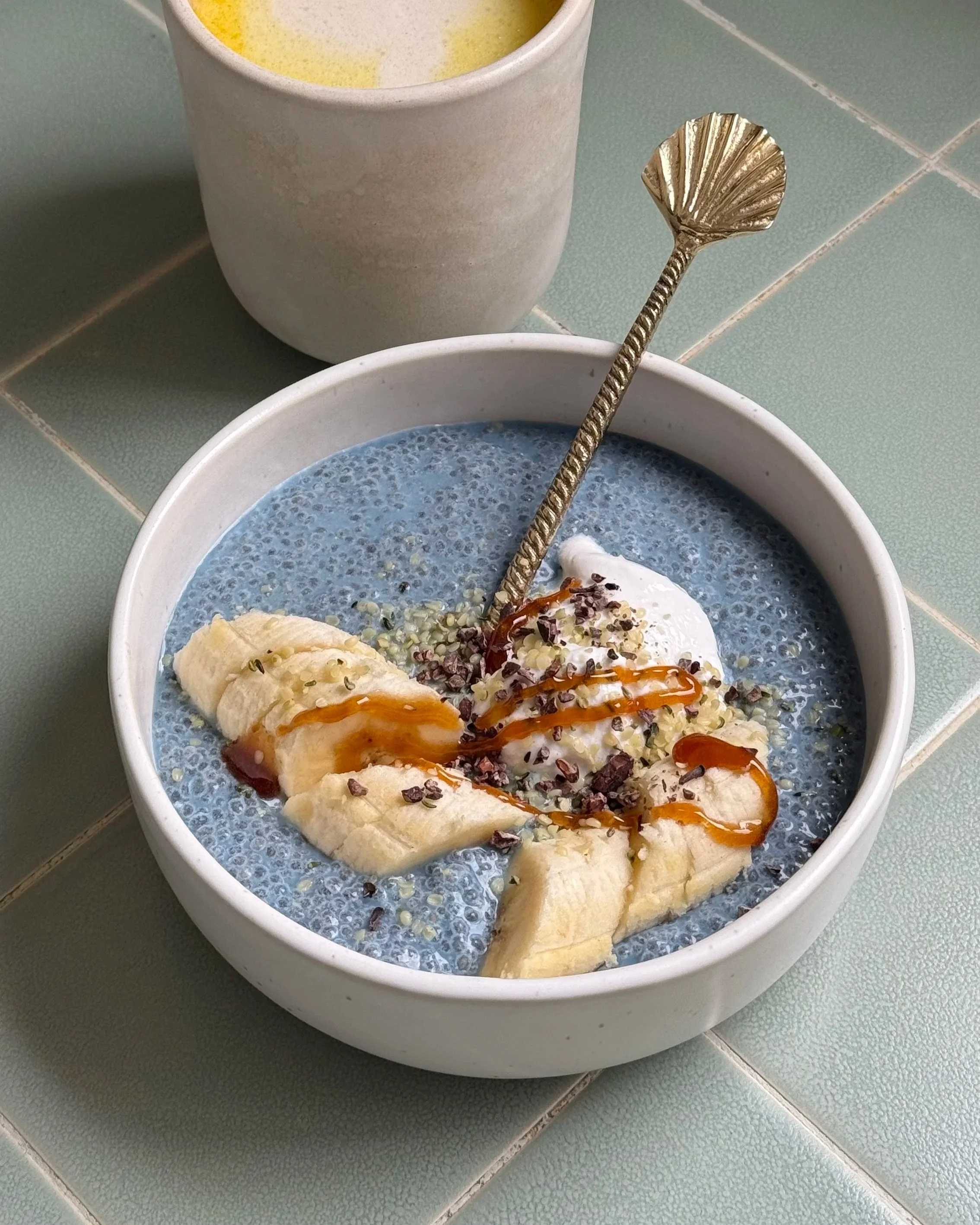 blue magic chia pudding