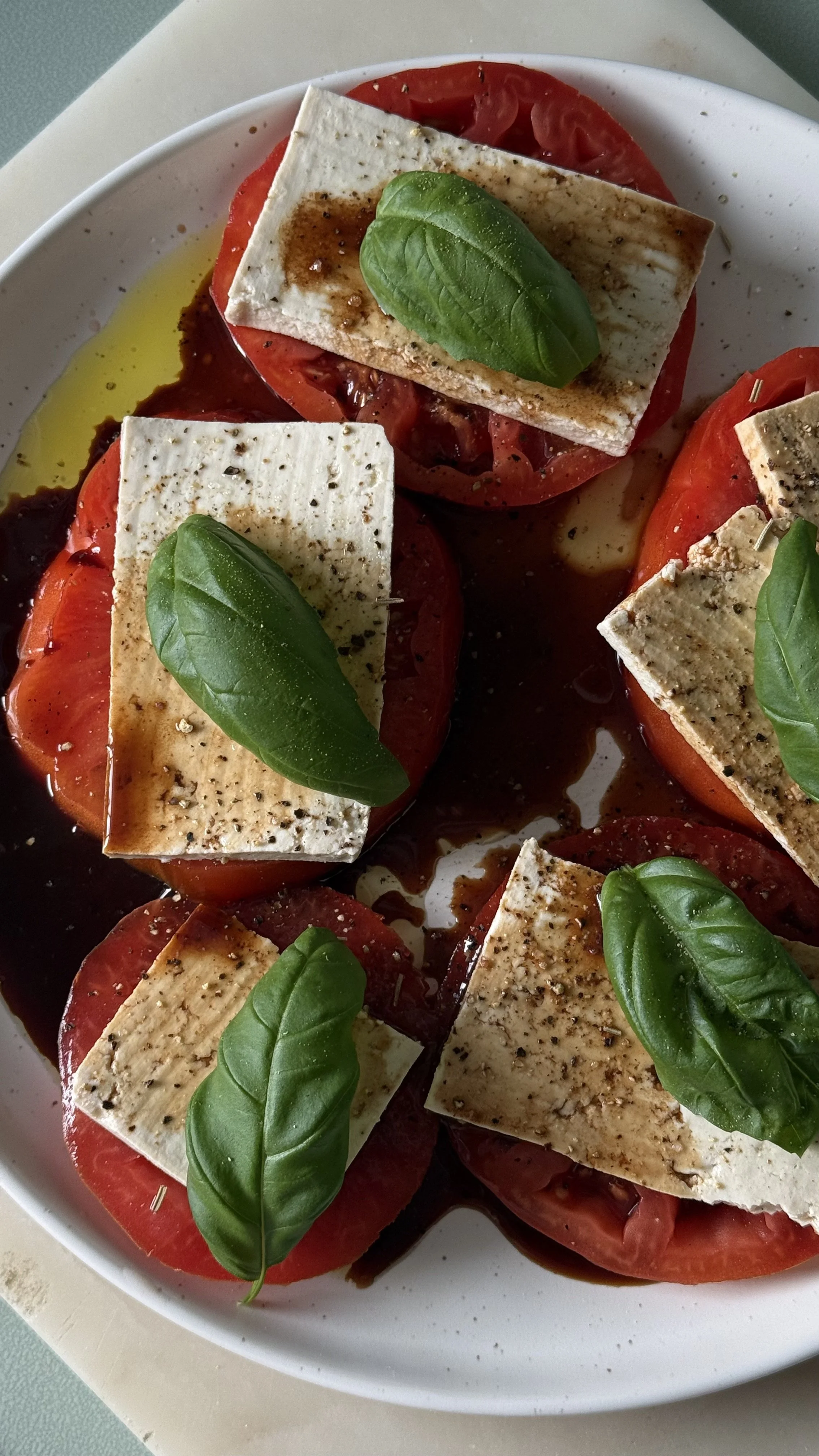 tomato tofu caprese