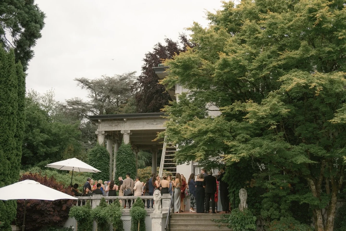 Garden party goals 🌿

Vendors:
Planner @dreamgroupplanners
Photographer @kaoverii_silva @by.breezyphotography
Venue @hycroftuwcv
Officiant @vanofficiant
Florals @floral_mood_design
Ceremony Music @musicaloccasions
HMUA @amore.bybea
Rentals @bespoked