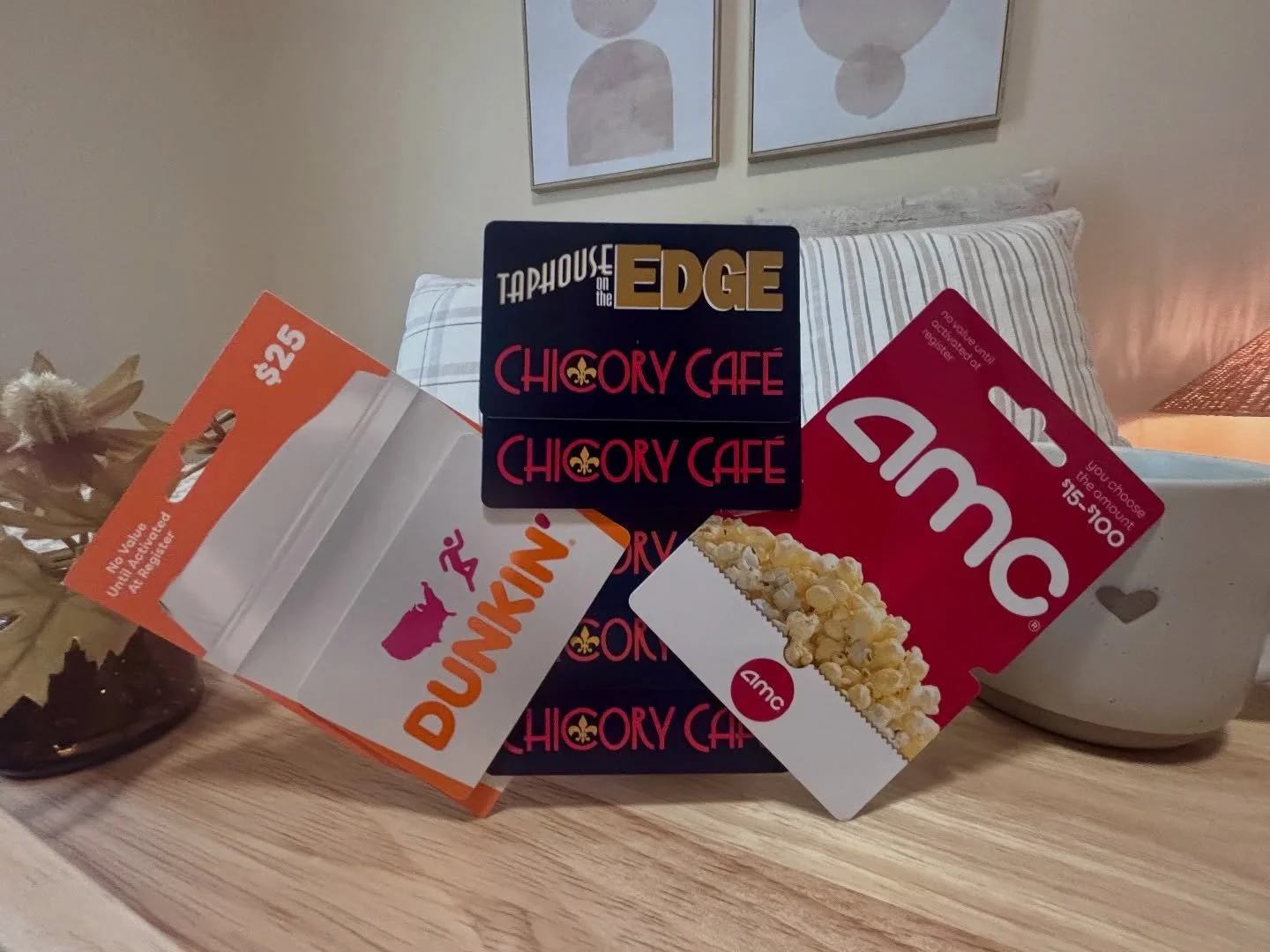 ✨ WIN IT WEDNESDAY ✨

Whether it&rsquo;s a cozy day with your partner or a fun outing with your bestie - we have got your perfect date day covered! 

☕ $25 to Dunkin&rsquo; Donuts
🍽️ $50 to Taphouse on the Edge or Chicory Caf&eacute;
🎬 $25 AMC gift