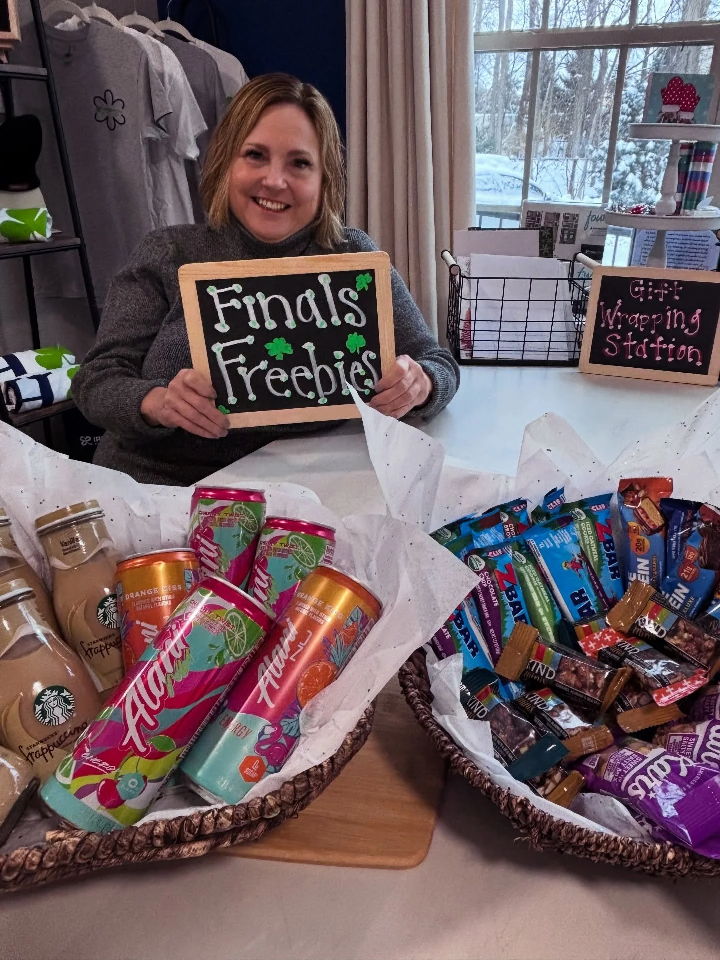 Finals week is here, and we are sprinkling a little sunshine on your mornings with a new giveaway every single day! ✨ Swing by the main office on your way to class and grab a quick boost, because you&rsquo;ve got this! 💪☘️

Here&rsquo;s what we&rsqu