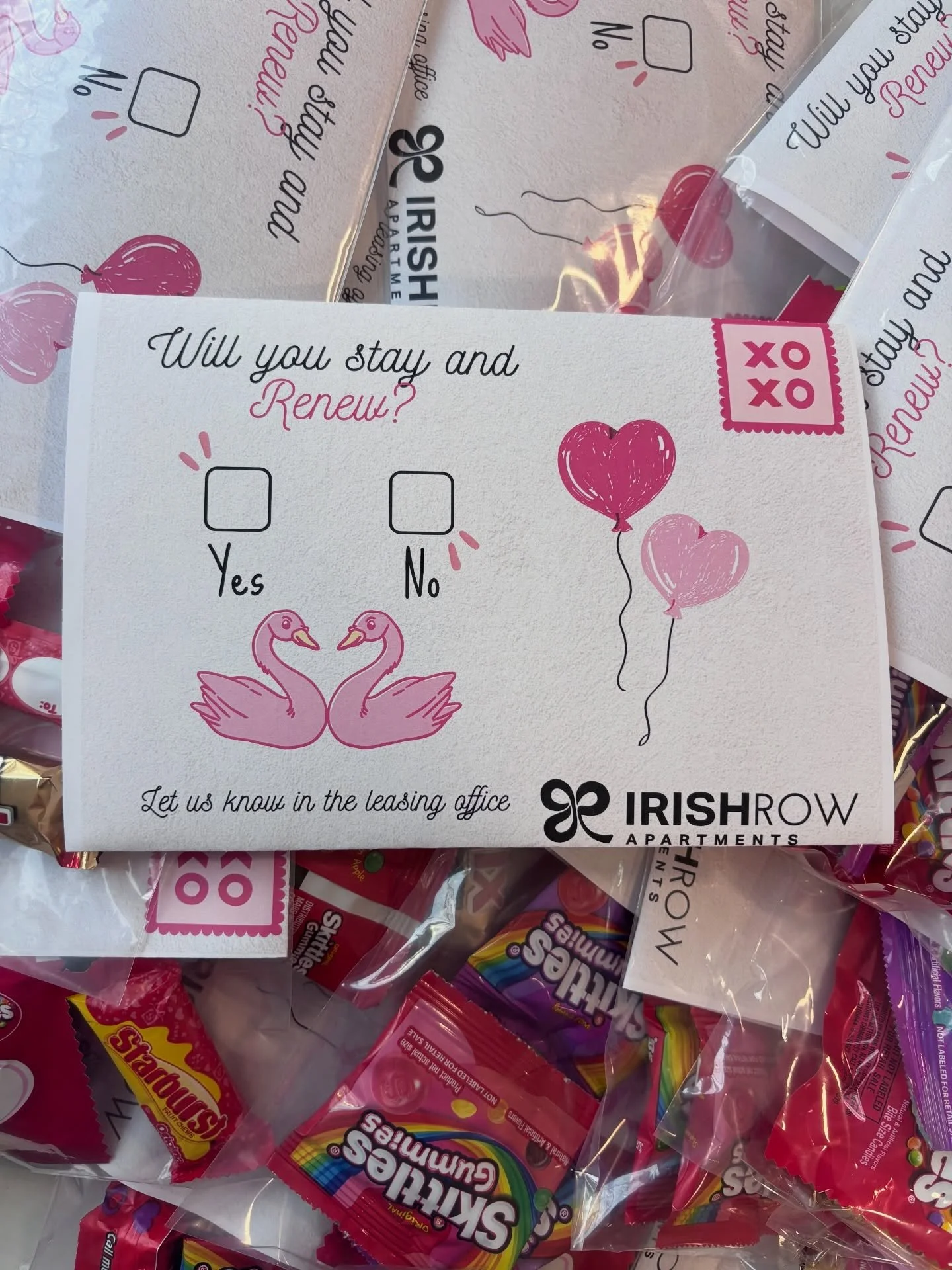 Feel the love today 💗 

Our leasing professional is making her rounds with renewal goodies and sweet treats to say thank you for being part of our community.

So we have to ask&hellip; will you be our Valentine? 💌 

🫶🏼Yes means you&rsquo;re ready