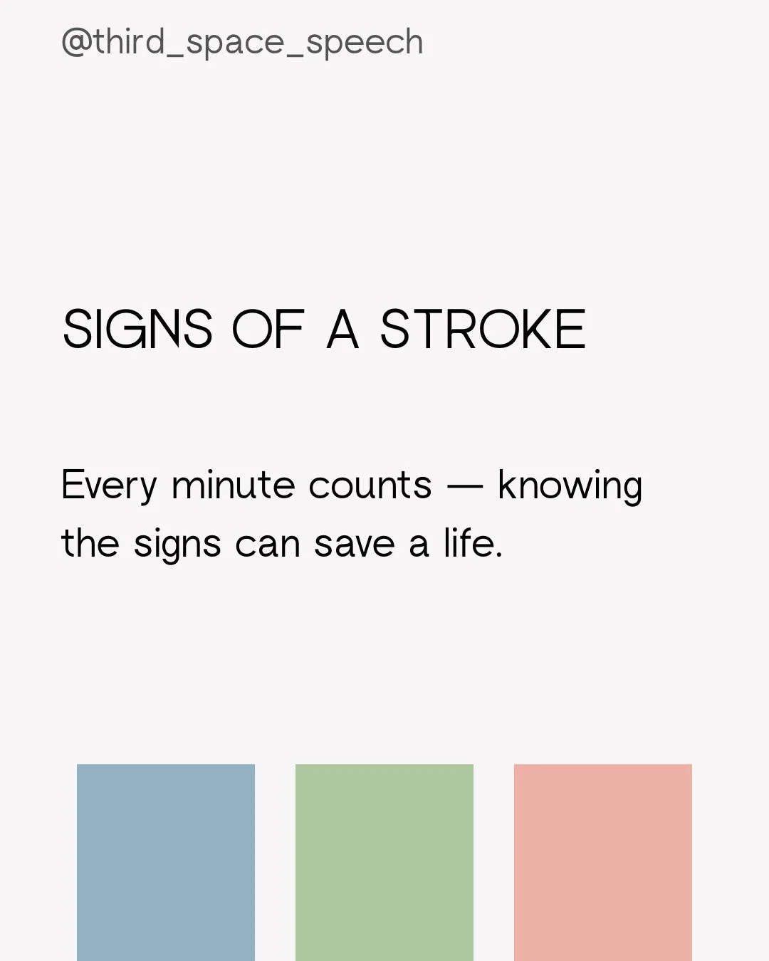⏱ Every minute counts when it comes to stroke. Knowing the warning signs can save a life &mdash; yours or someone else&rsquo;s.

Here are 5 signs to look for: 🧠 Sudden weakness or numbness (especially on one side) 🗣 Trouble speaking or understandin