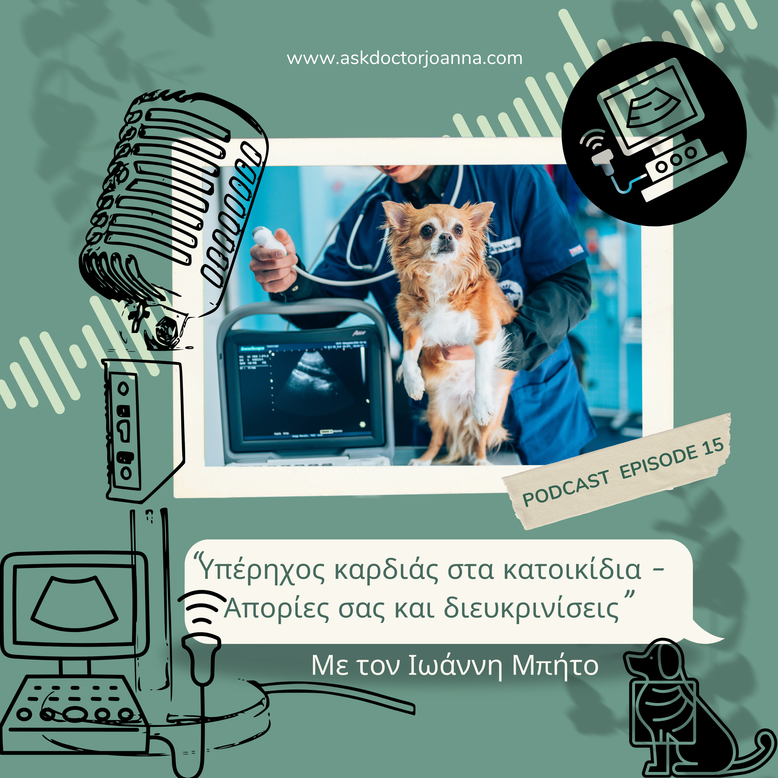 Ep.15: Υπέρηχος καρδιάς στα κατοικίδια-Απορίες σας και διευκρινήσεις (ft Ιωάννης Μπήτος)