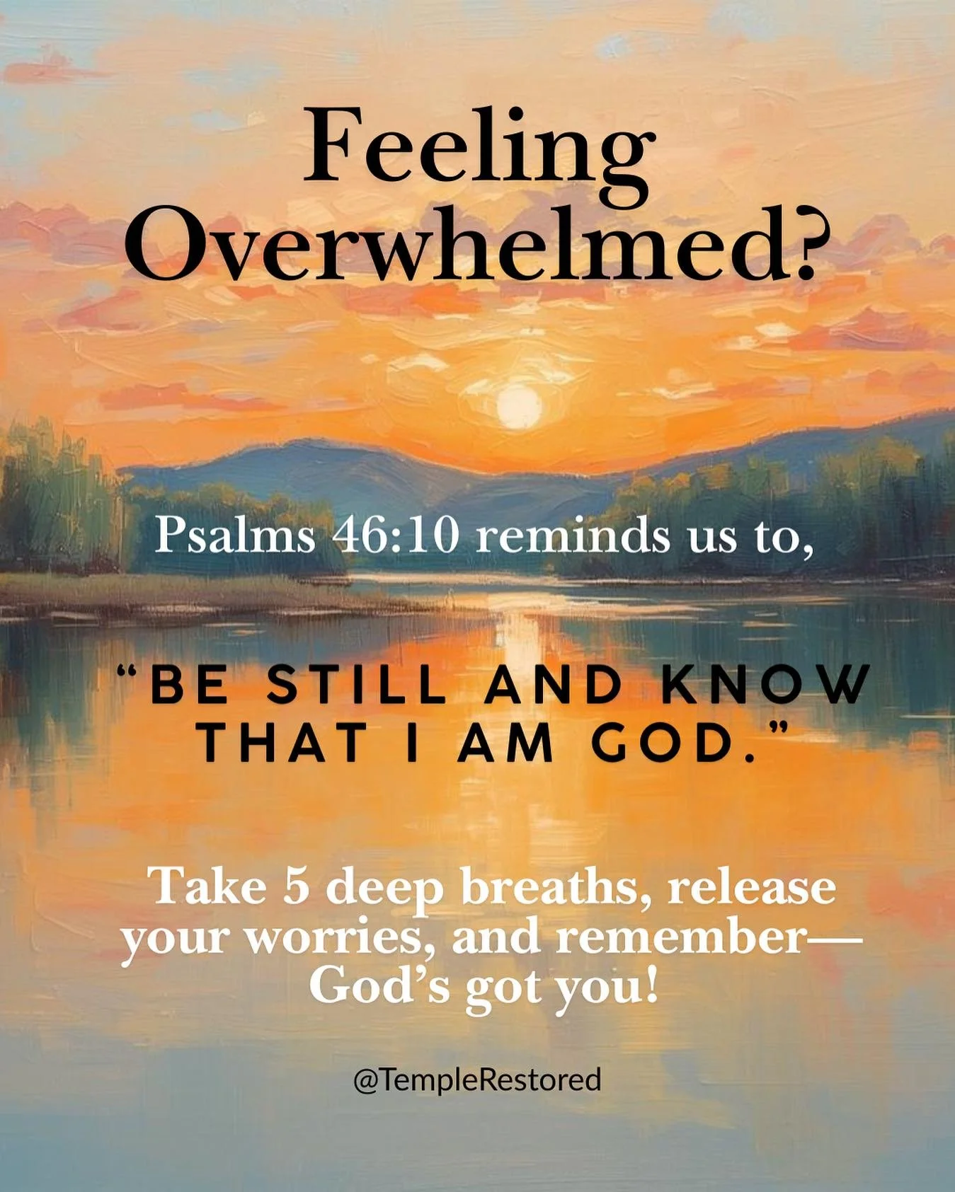 #templerestoredministry #faithoverfear #godsgotyou❤️ #godsgotthis #bestillandknowthatiamgod #bestillandknow