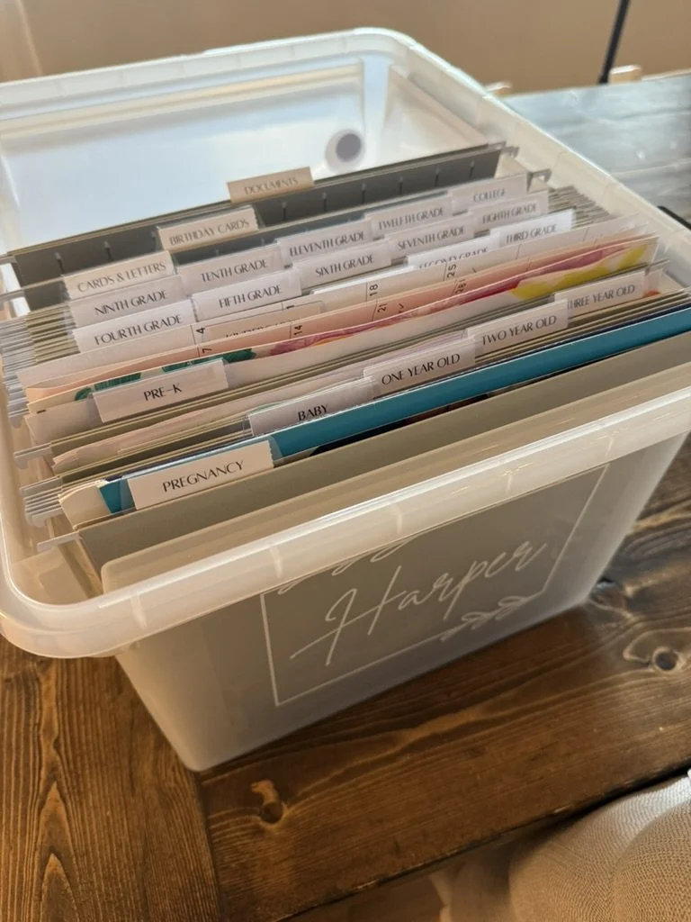 Filing a keeper into the memory box