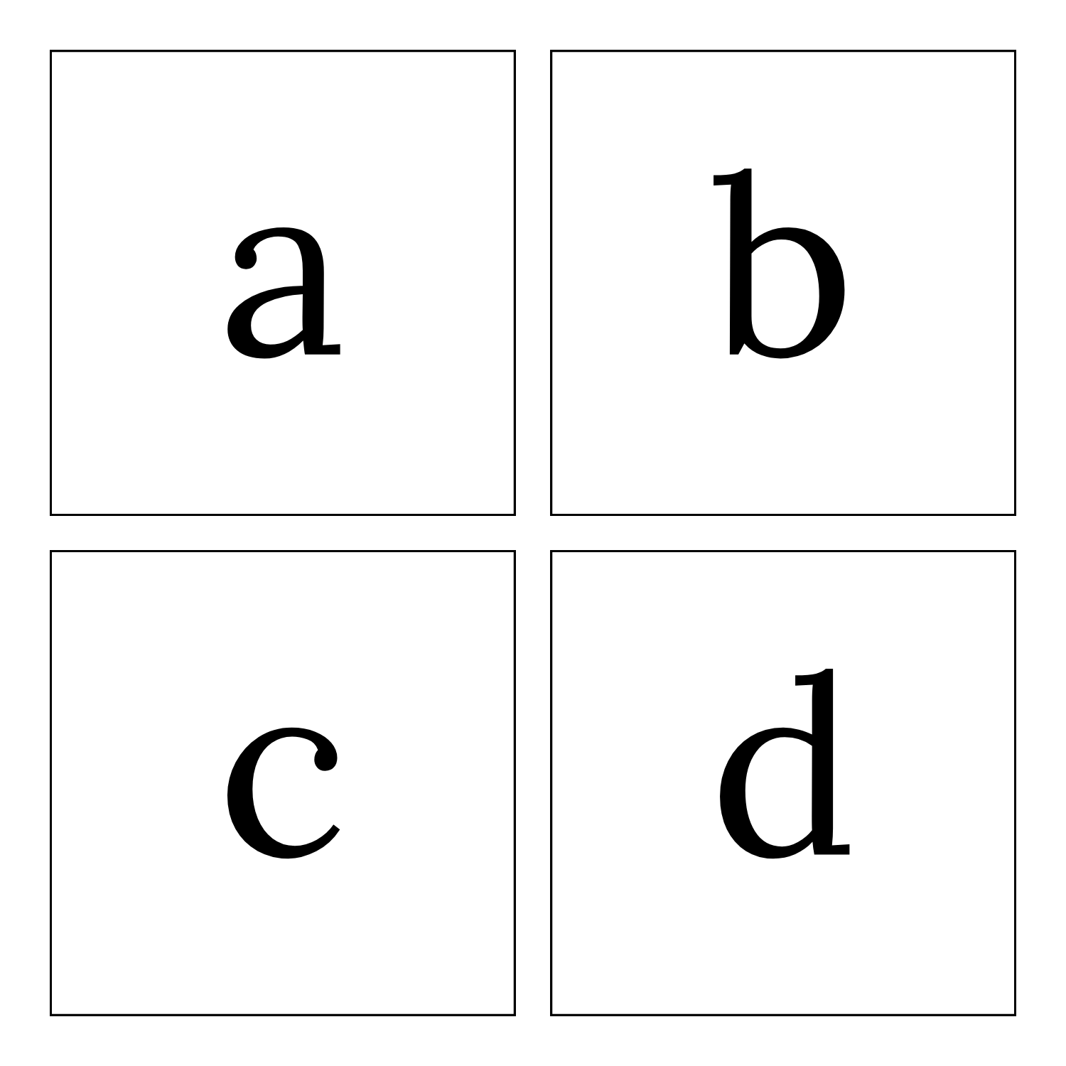 Lowercase Alphabet Flashcards
