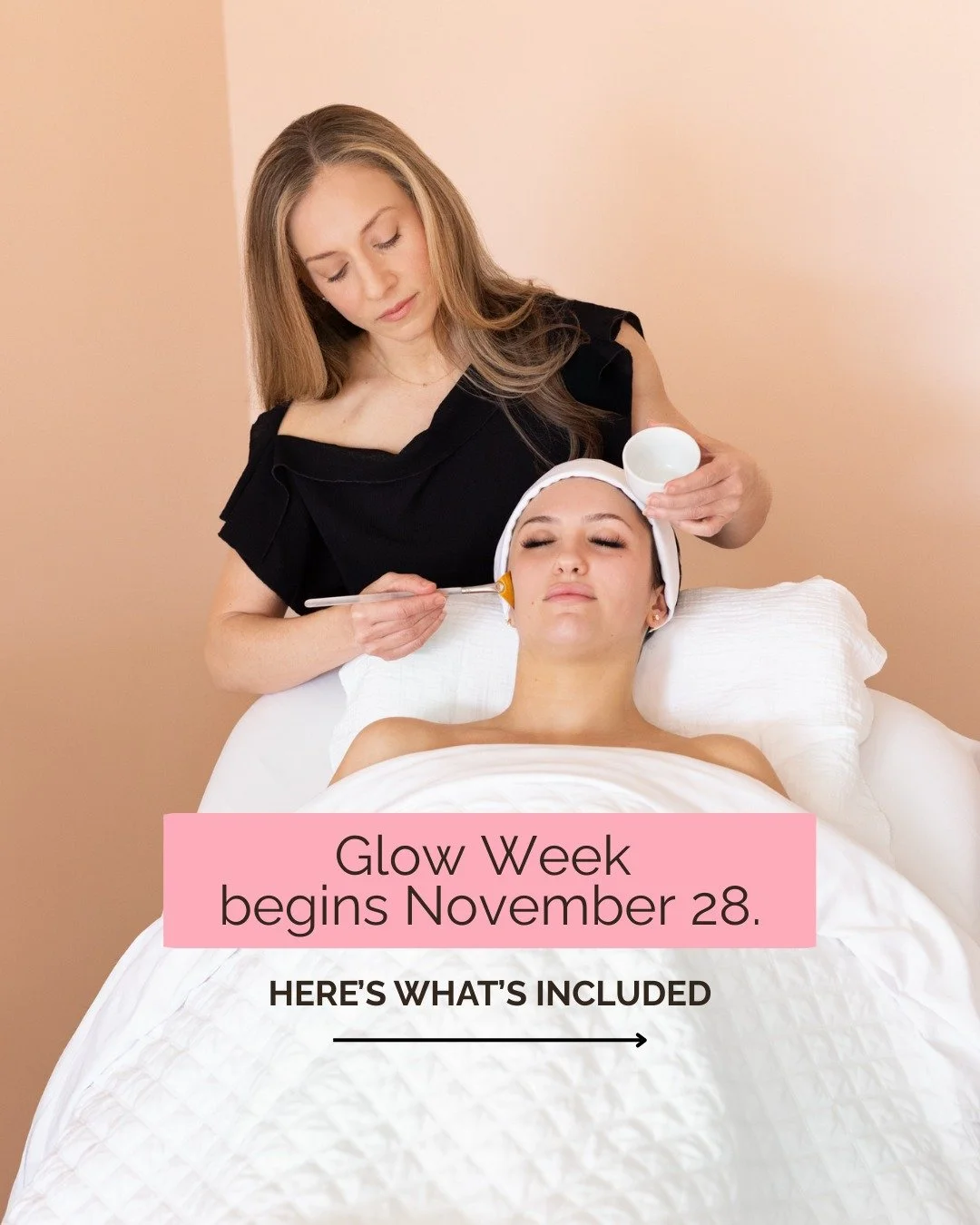 Glow Week is more than a weekend of specials! It is our yearly reminder to slow down before the holiday rush. The season gets busy, our routines get pushed aside, and most of us forget to take even ten minutes to breathe.

Every offer this year was c