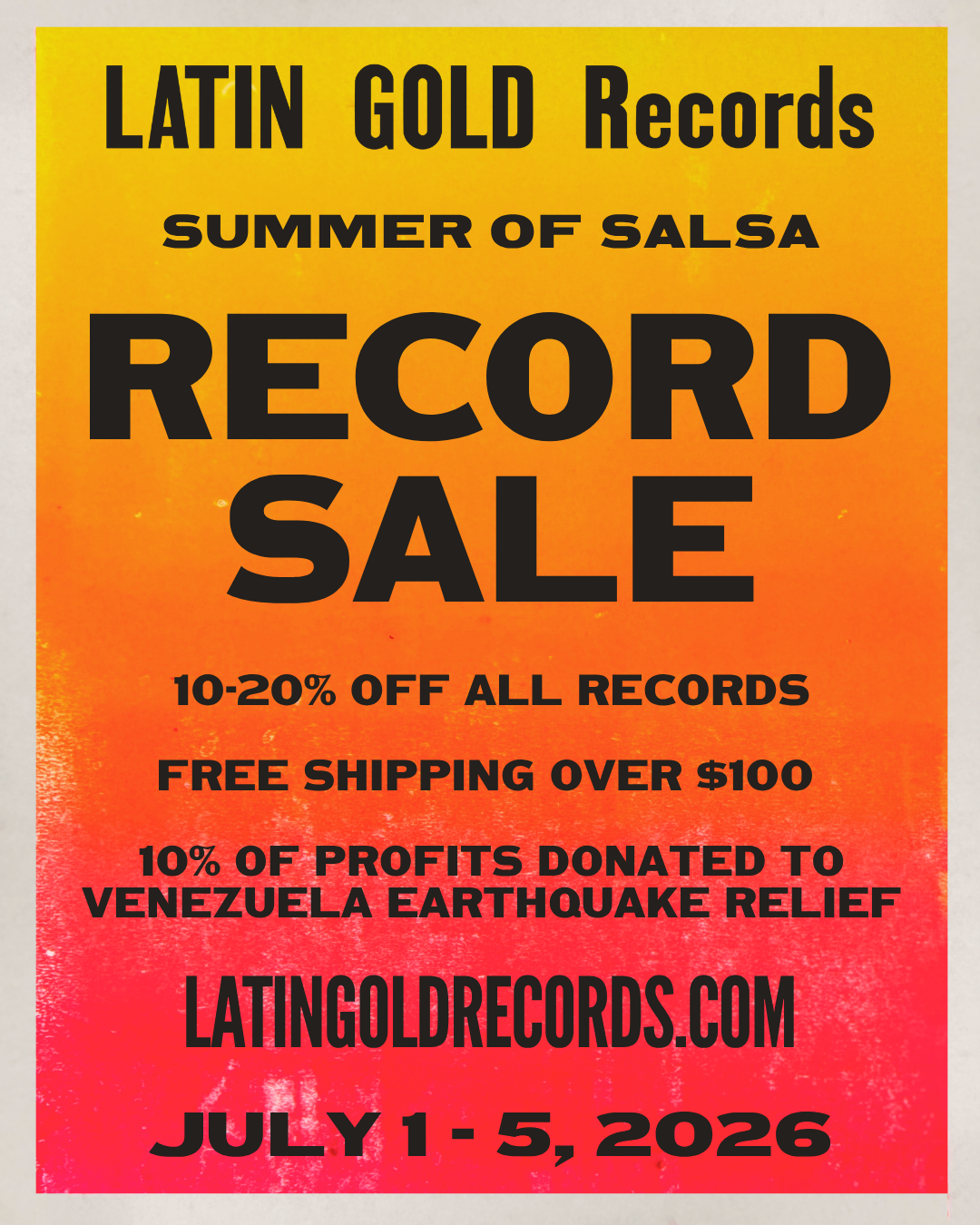 Online Record Sale