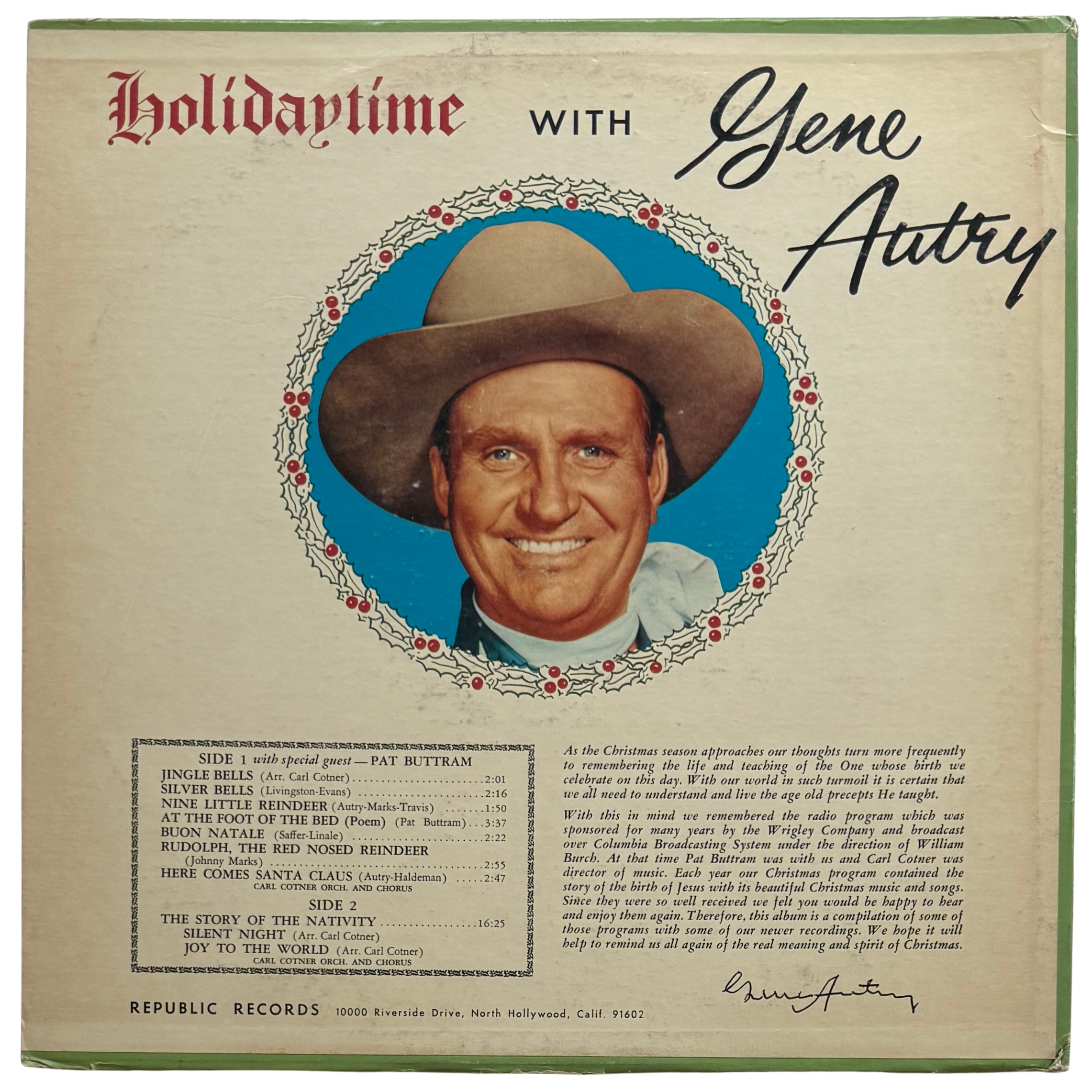 holidaytime with gene autry_back cover_vinyl record.png
