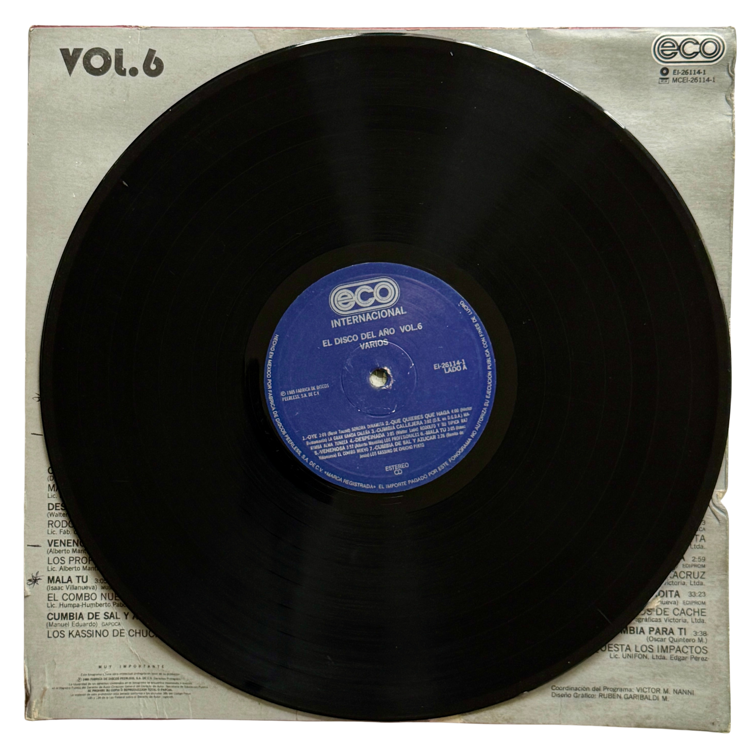Various_el disco del año vol6_side 1_vinyl record - Edited.png