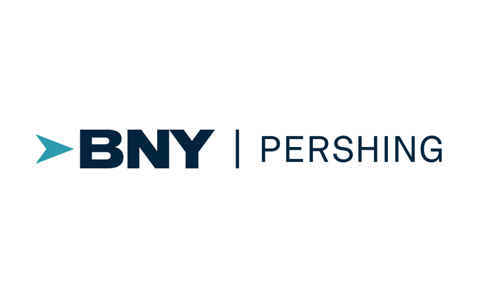 BNY Pershing logo with a stylized arrow pointing right.