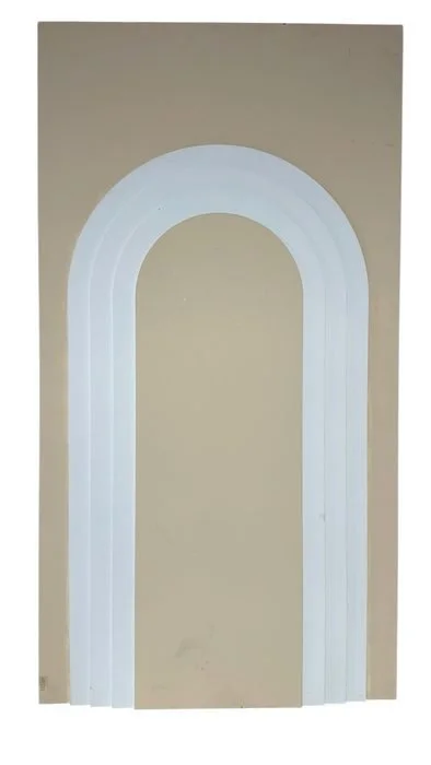Rectangle Backdrop Panel with Arch Overlay