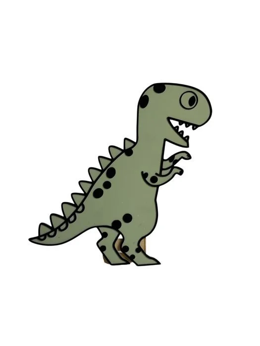 Green T-Rex Dinosaur Cutout