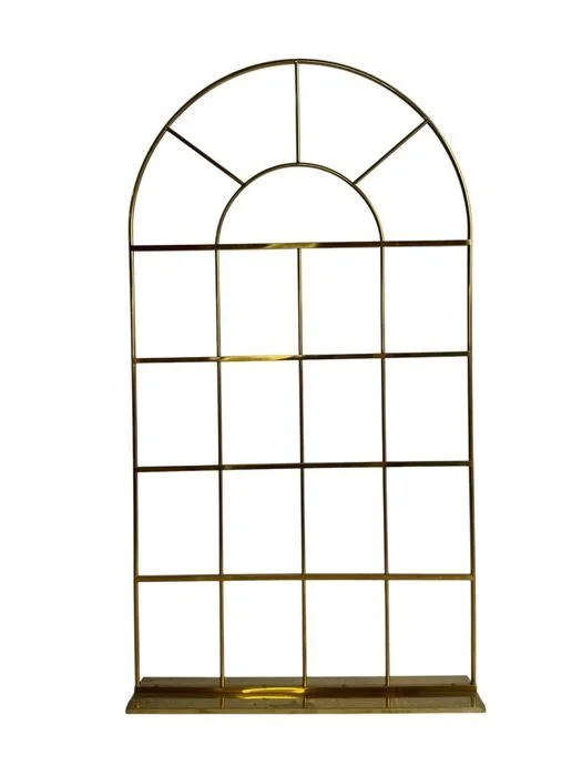 Gold Arch Window Frame Stand
