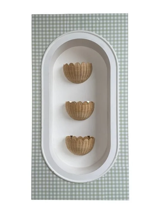 3D Rectangle Oval Niche Panel