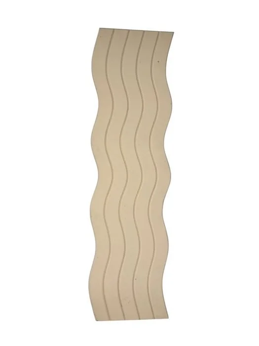 Cream Wavy Ribbed Panel