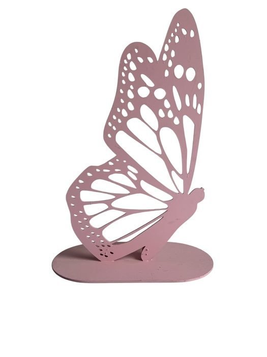 Pink Large Butterfly Prop (Oval Base)