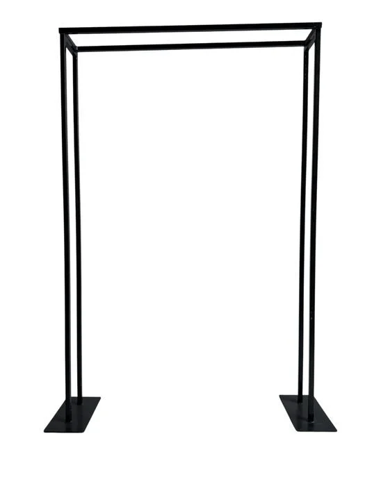 Black Metal Rectangle Stand