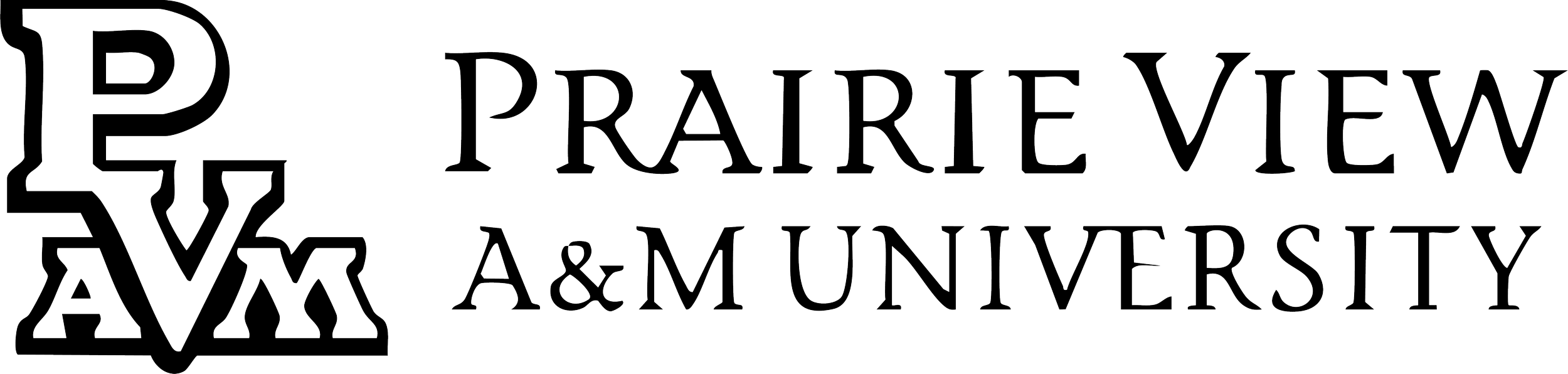 Outline logo of Prairie View A&M University featuring an eagle head.