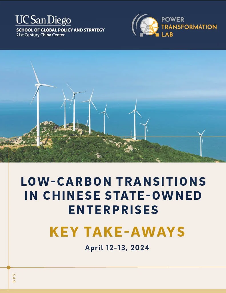 Low-Carbon Transitions in Chinese State-Owned Enterprises – Key Takeaways