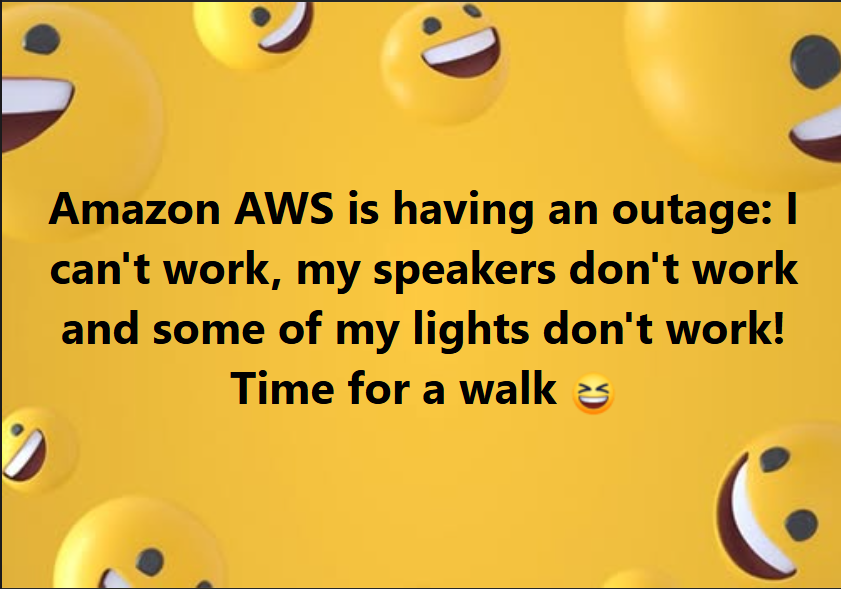🪲 Amazon AWS is having an outage