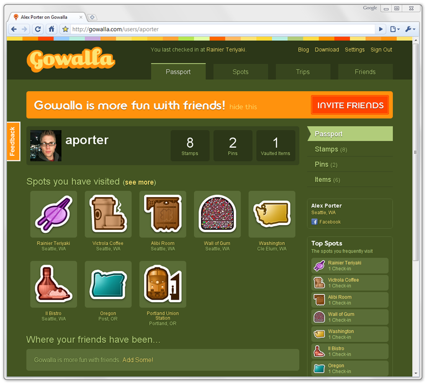 Alex thinks Gowalla could be a lot of fun.