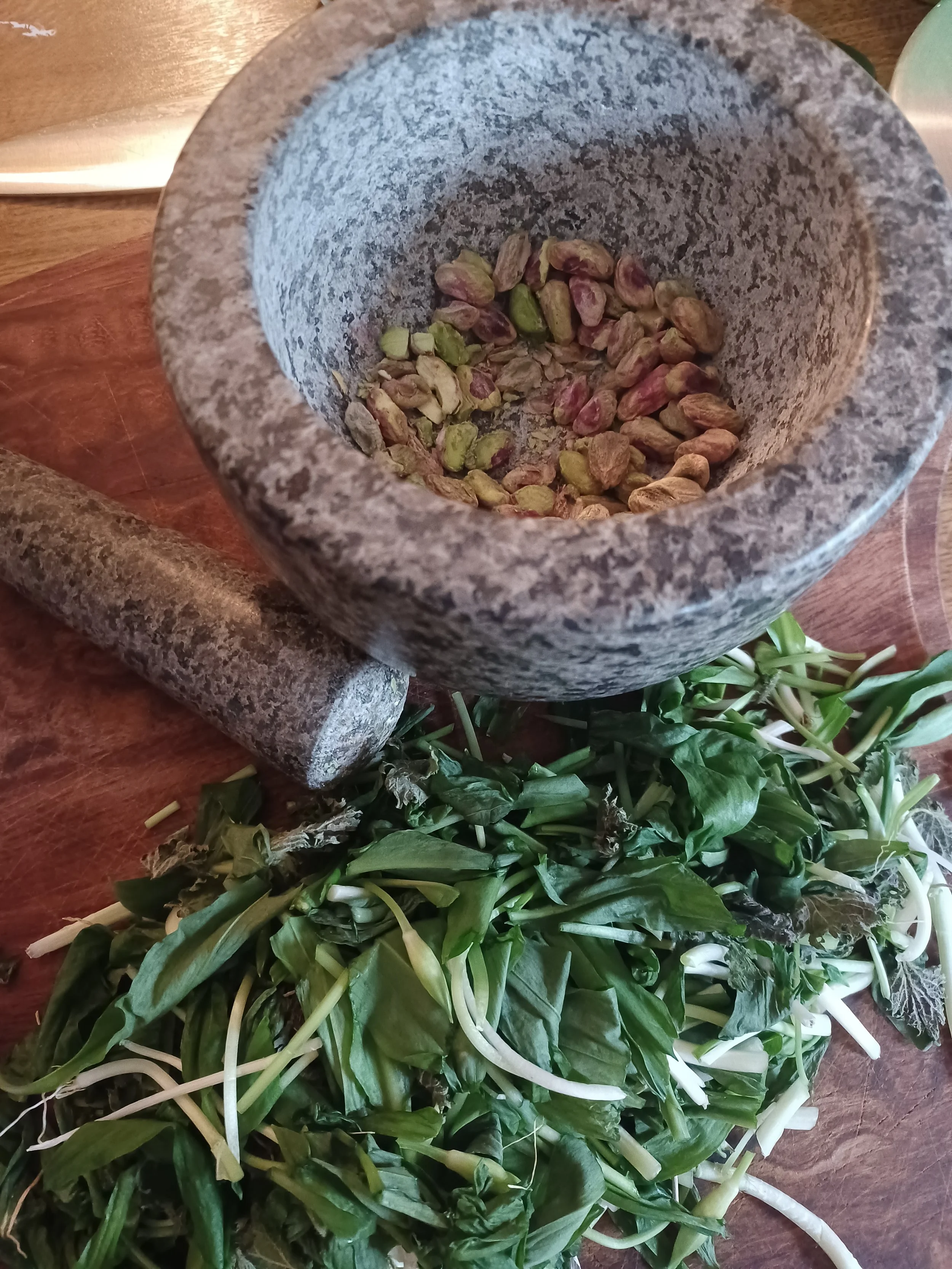 Wild Garlic and Pistachio Pesto