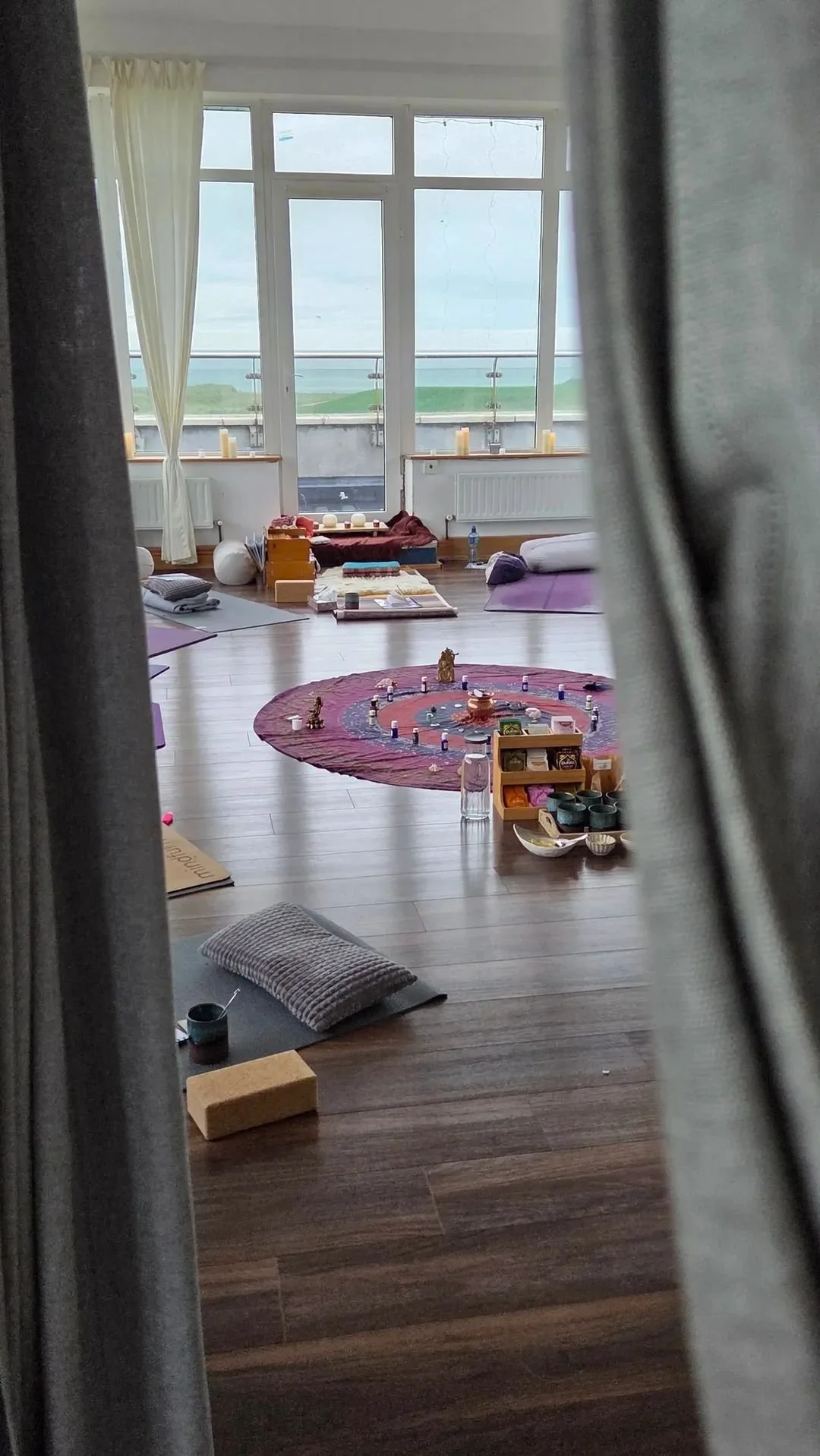 pranayama breathwork studio set up