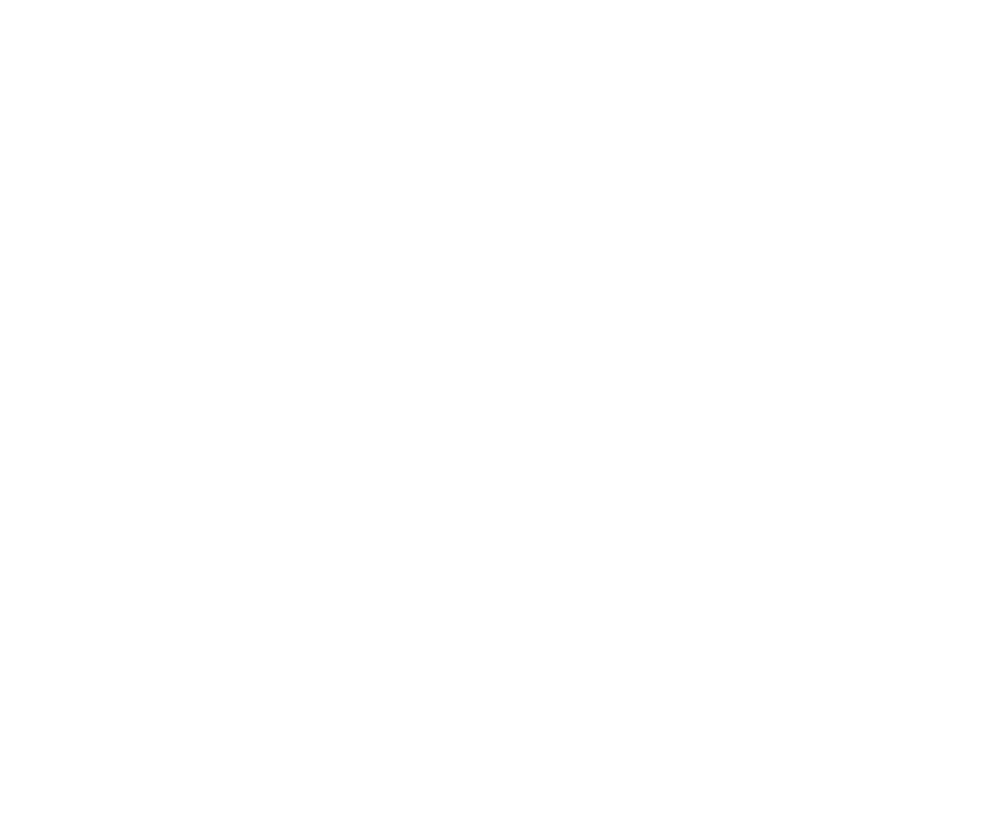 Outline drawing of a person with a backpack crossing a mountain ridge with arms raised in victory.