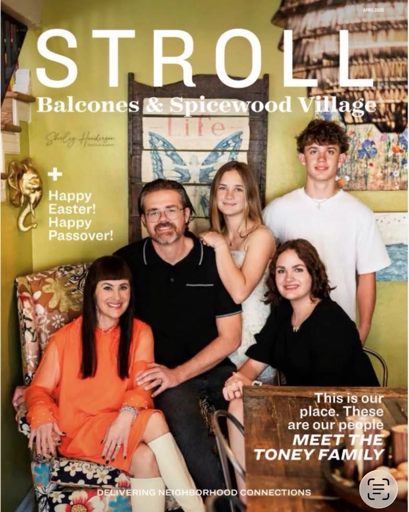 Honored to photograph the wonderful Toney family for the April edition  @strollbalconesvillagespicewood 
Sessions like this are such a reminder of what matters most&mdash;family, connection, and the beautiful stories that make the community so specia