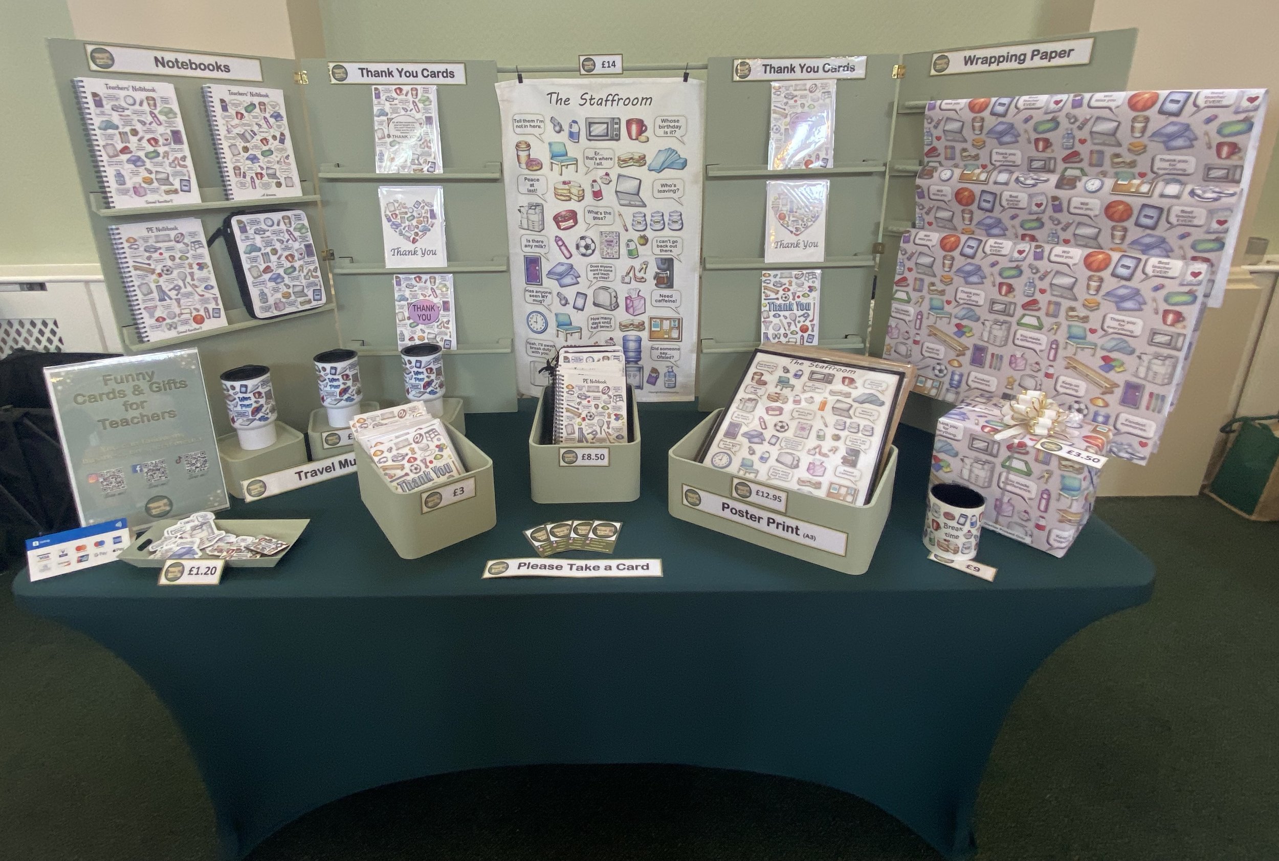 Stall at Masonic Hall, Lymington, Hampshire.