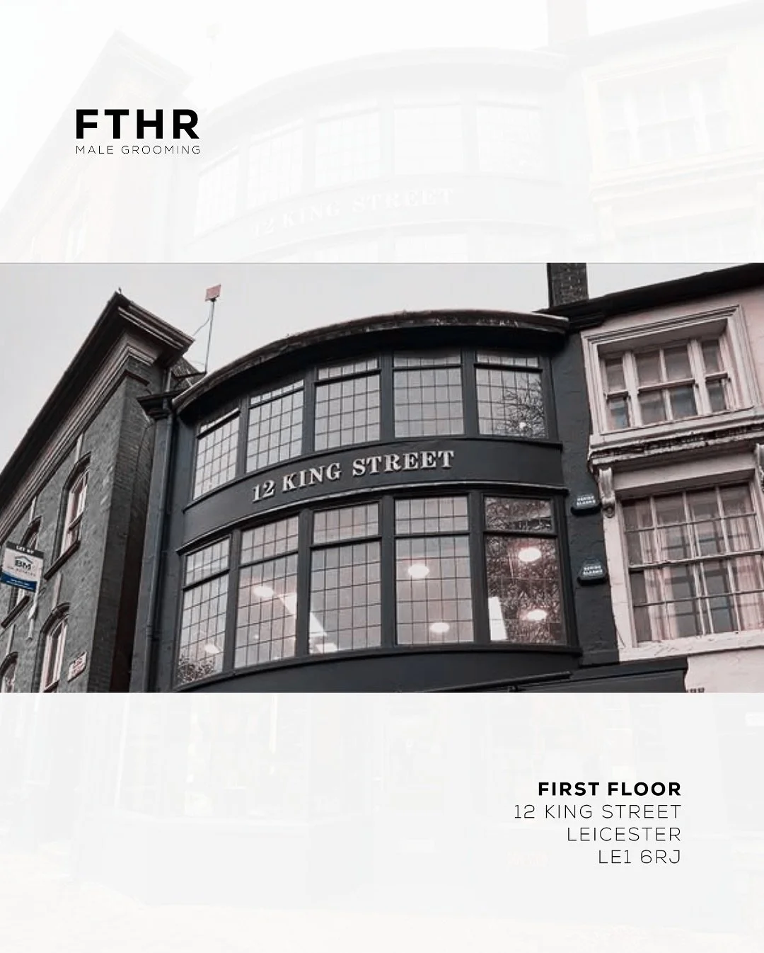 A new chapter begins at FTHR.
First Floor, 12 King Street,
Leicester LE1 6RJ.
Opening soon.