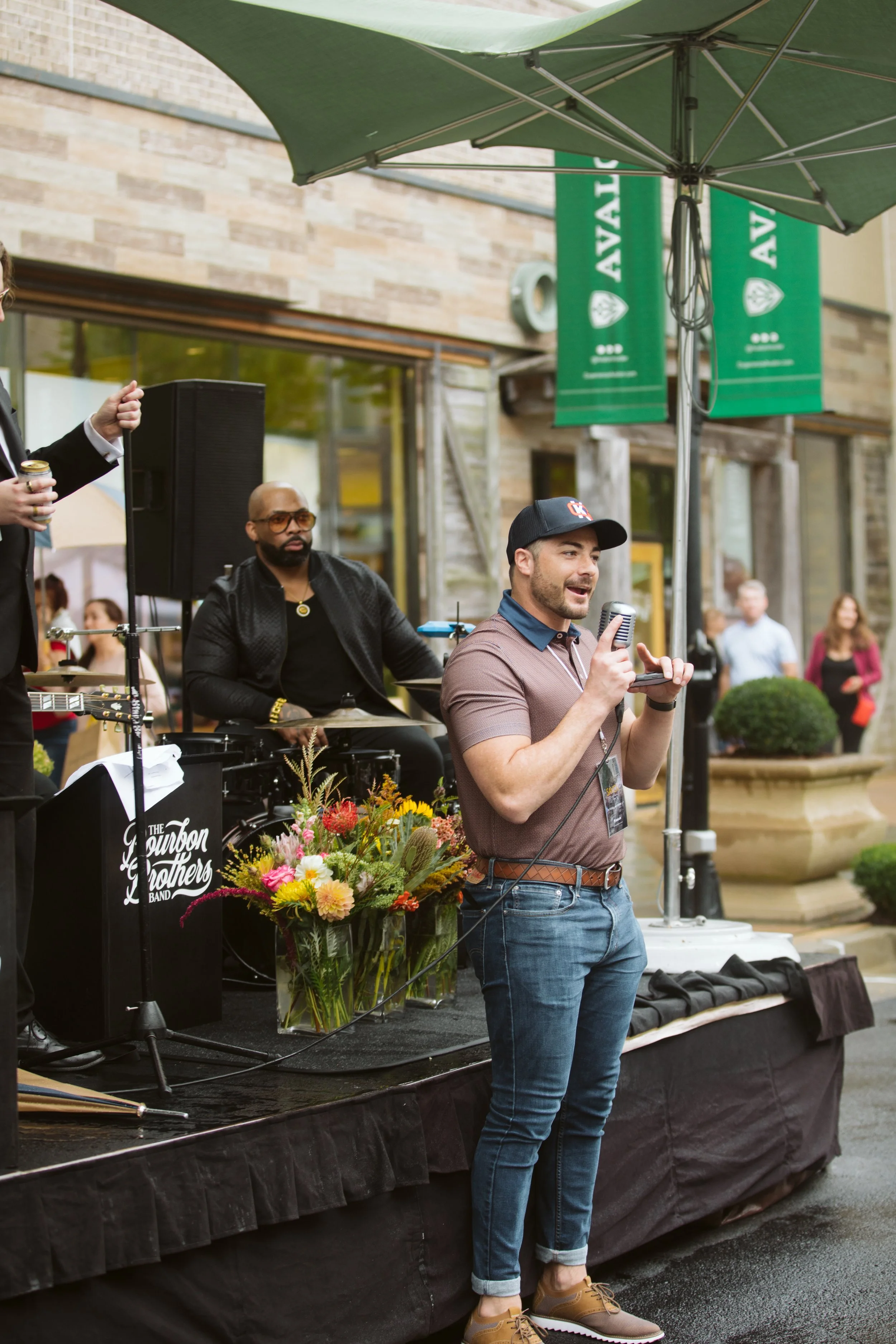 Live music performance at Savor the Boulevard at Avalon, Alpharetta
