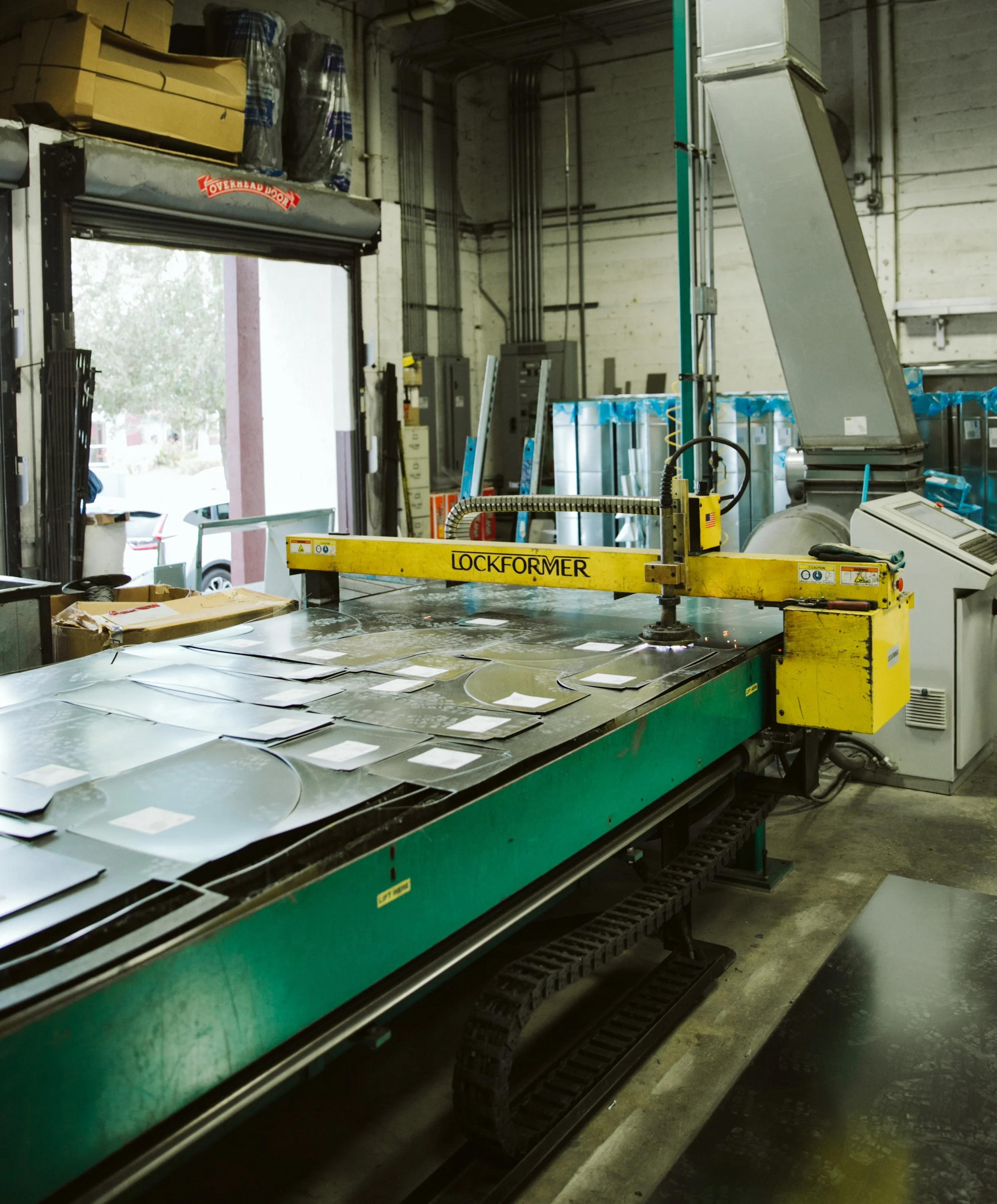  Sheet metal fabrication process captured in business photography session 
