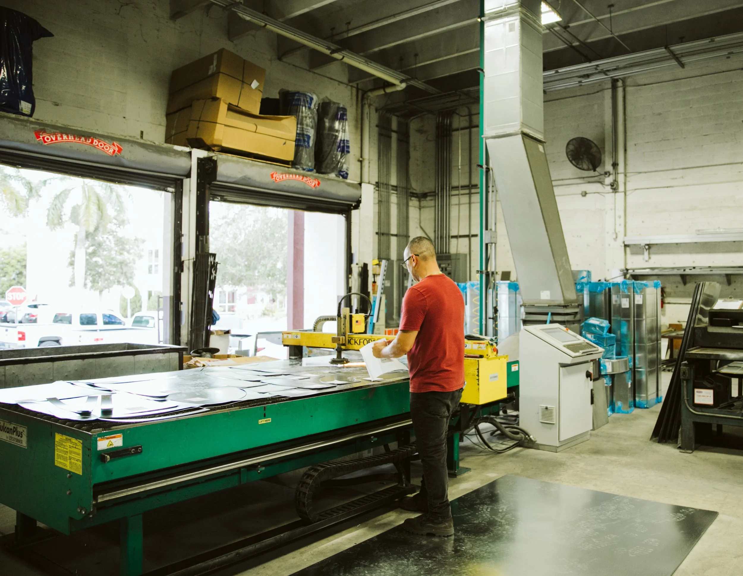 Industrial equipment and workspace captured in professional photography