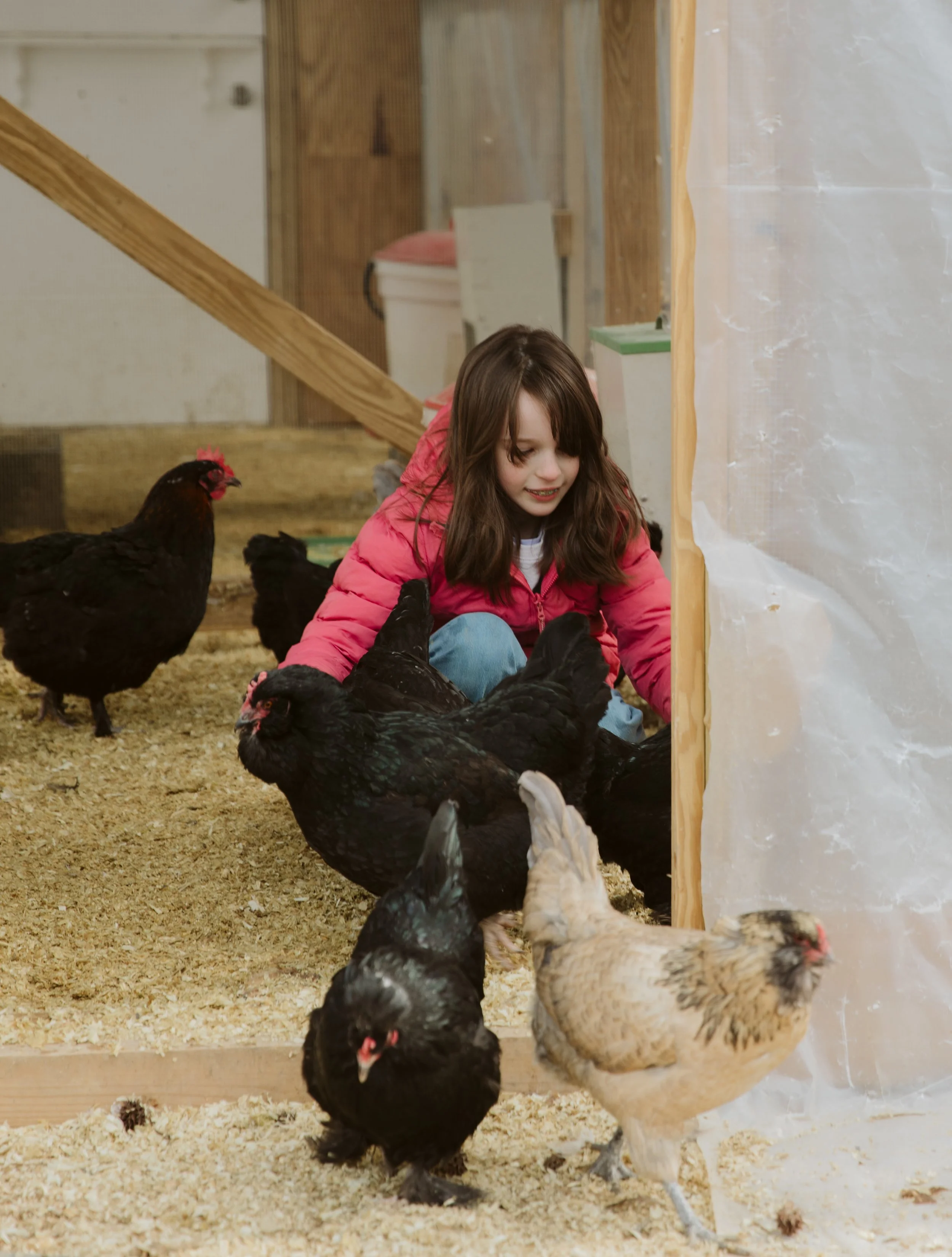 Children participating in hands-on feeding