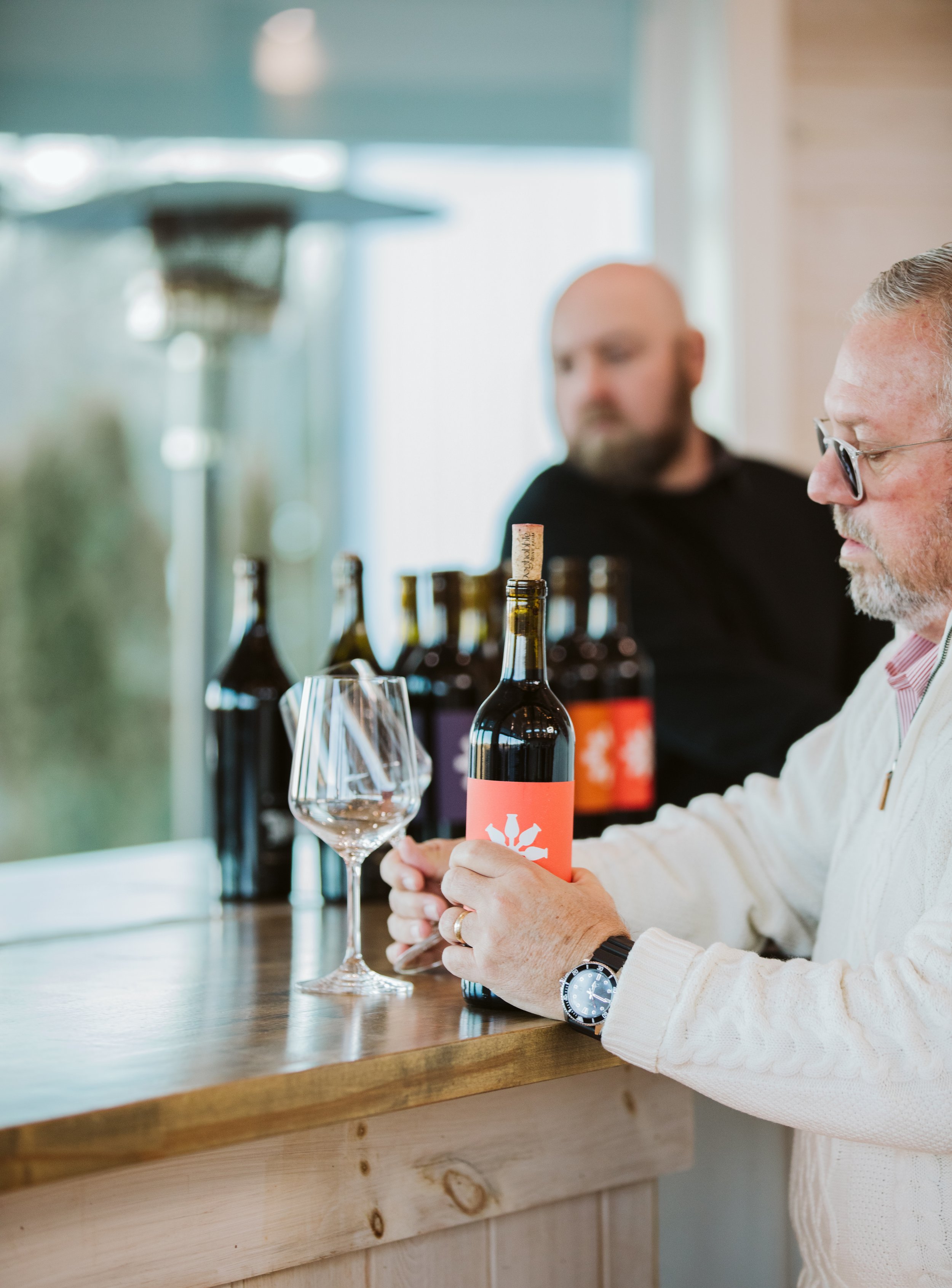 Wine Service at KC Bison Ranch Dinner