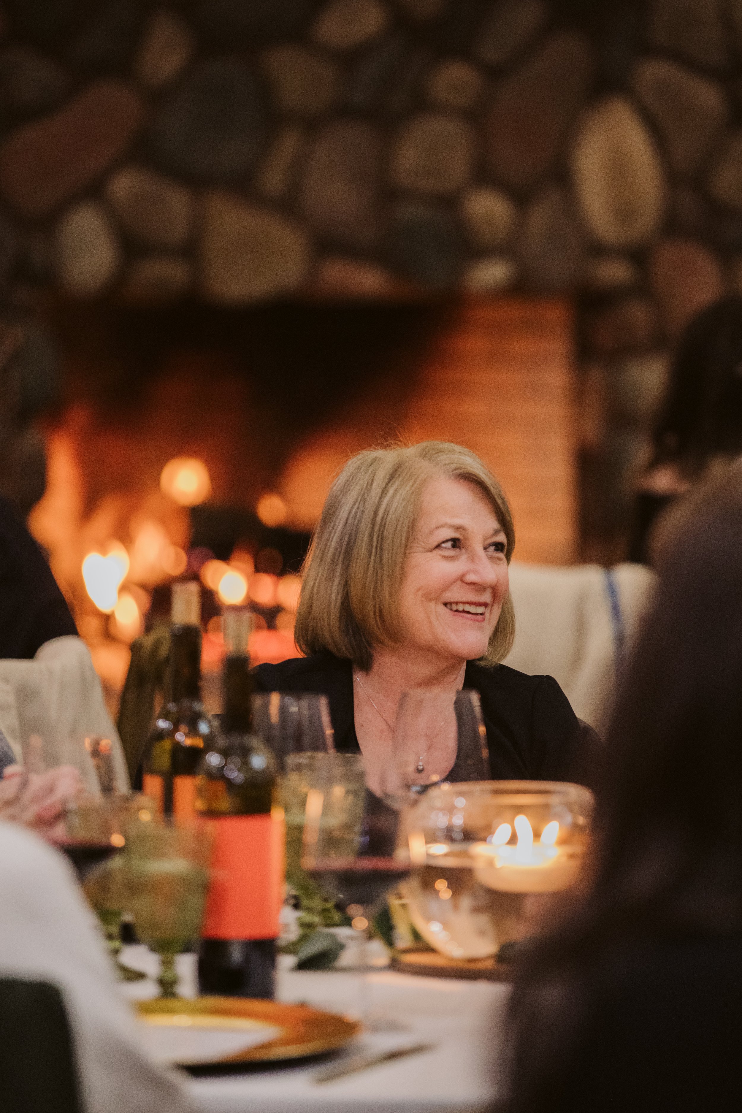 Candlelit Dinner by Fireplace at Ranch Venue