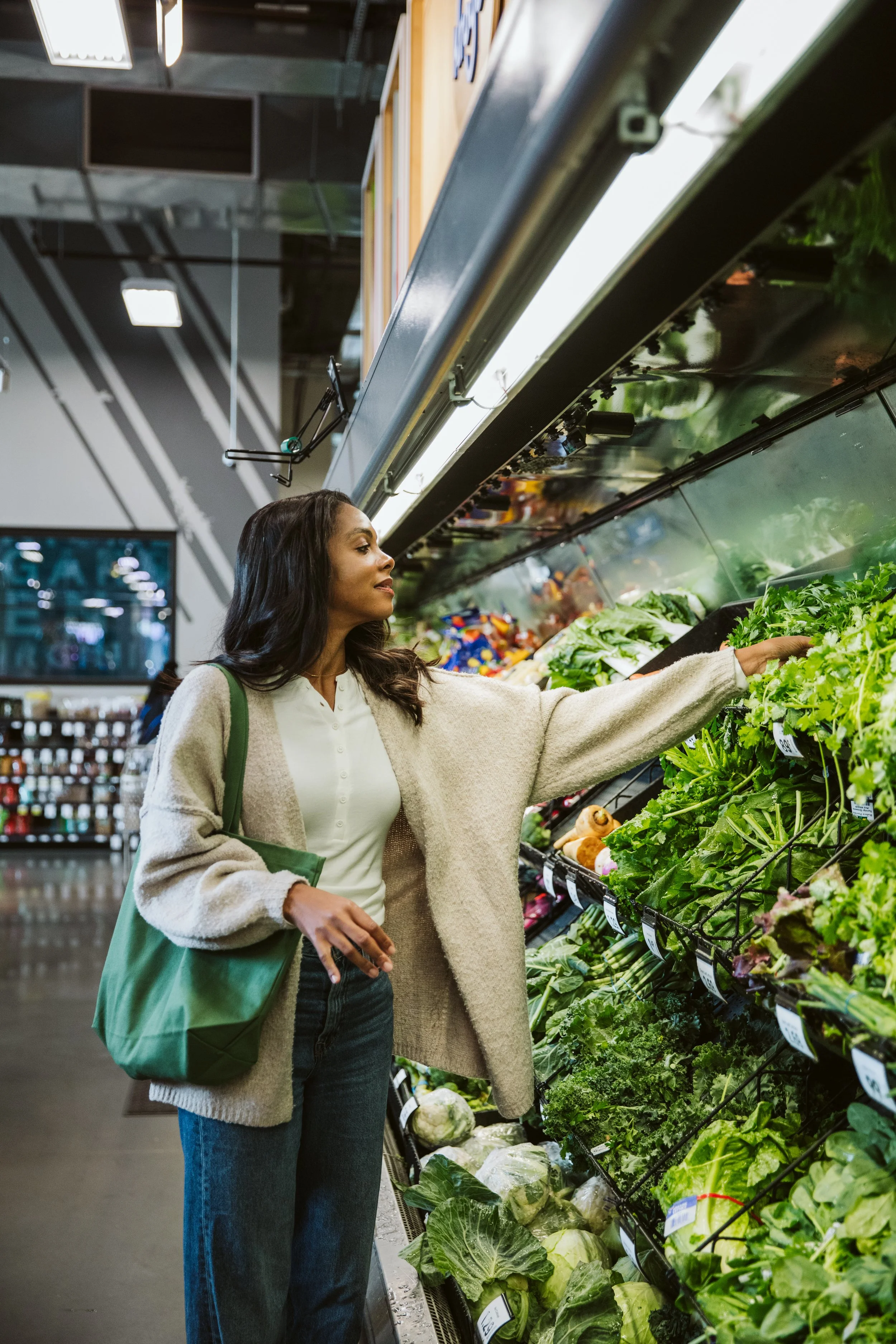 Couple walking down outdoor stairs at modern apartment complex