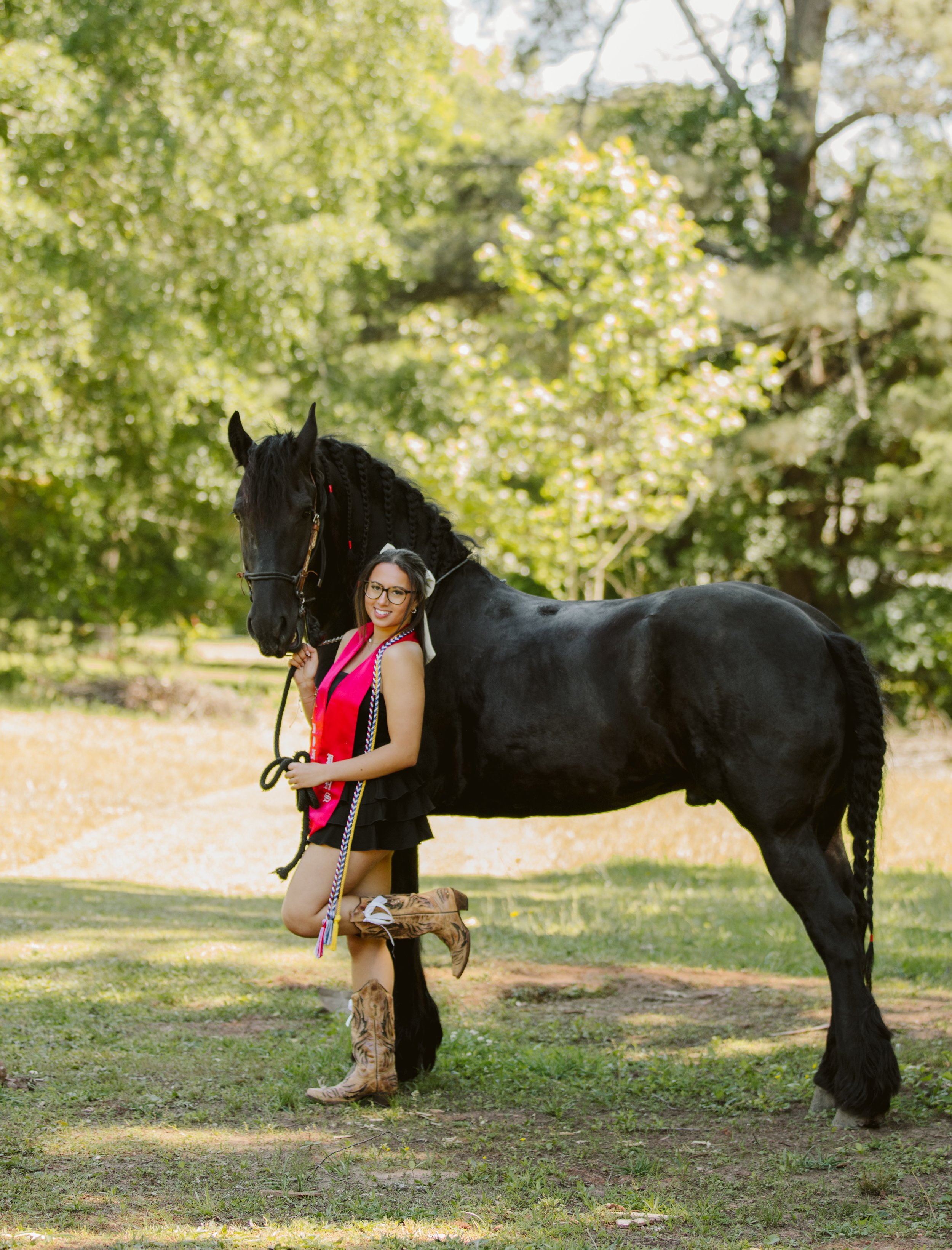 Western inspired senior horse photography