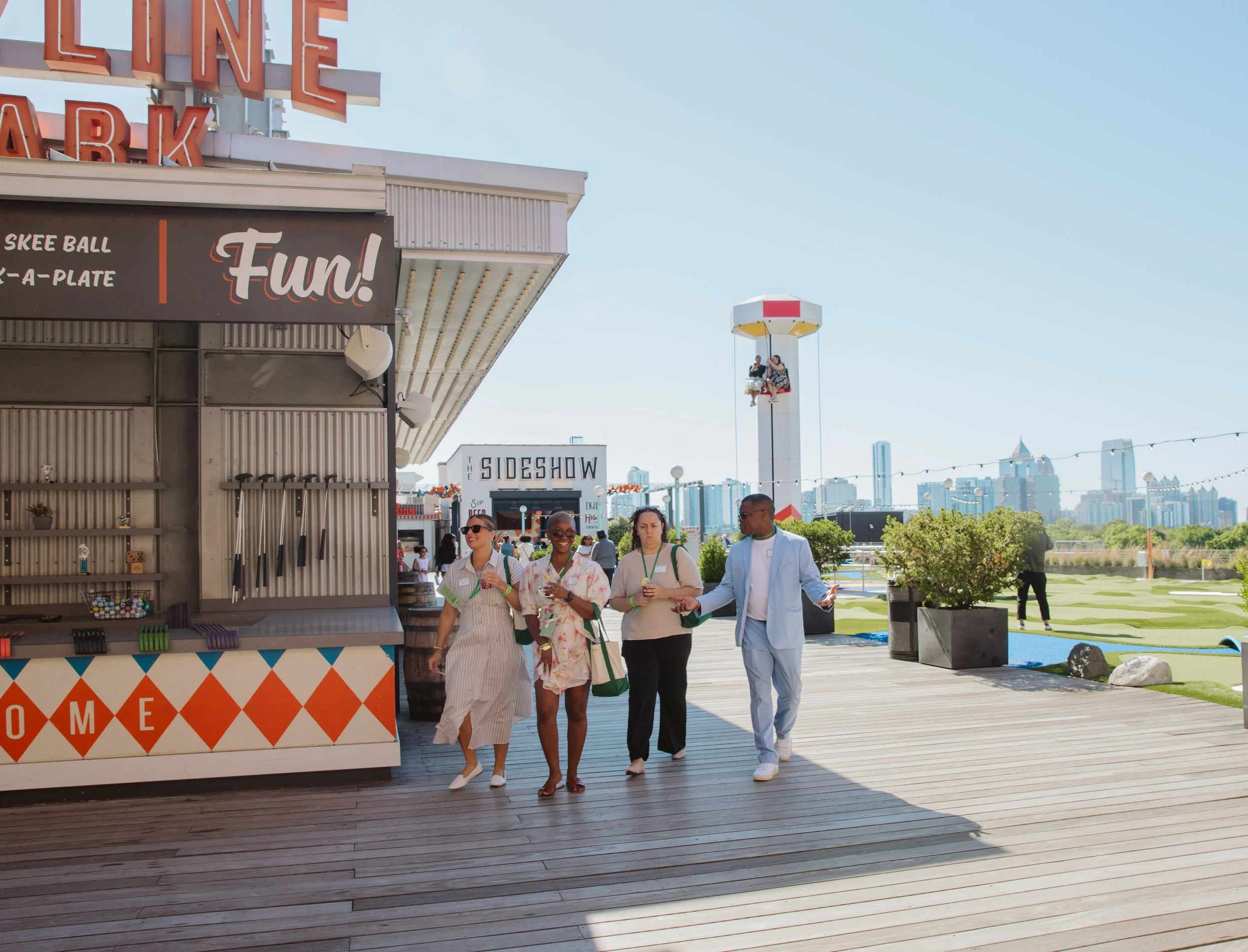 Guests Exploring Skyline Park at Ponce City Market