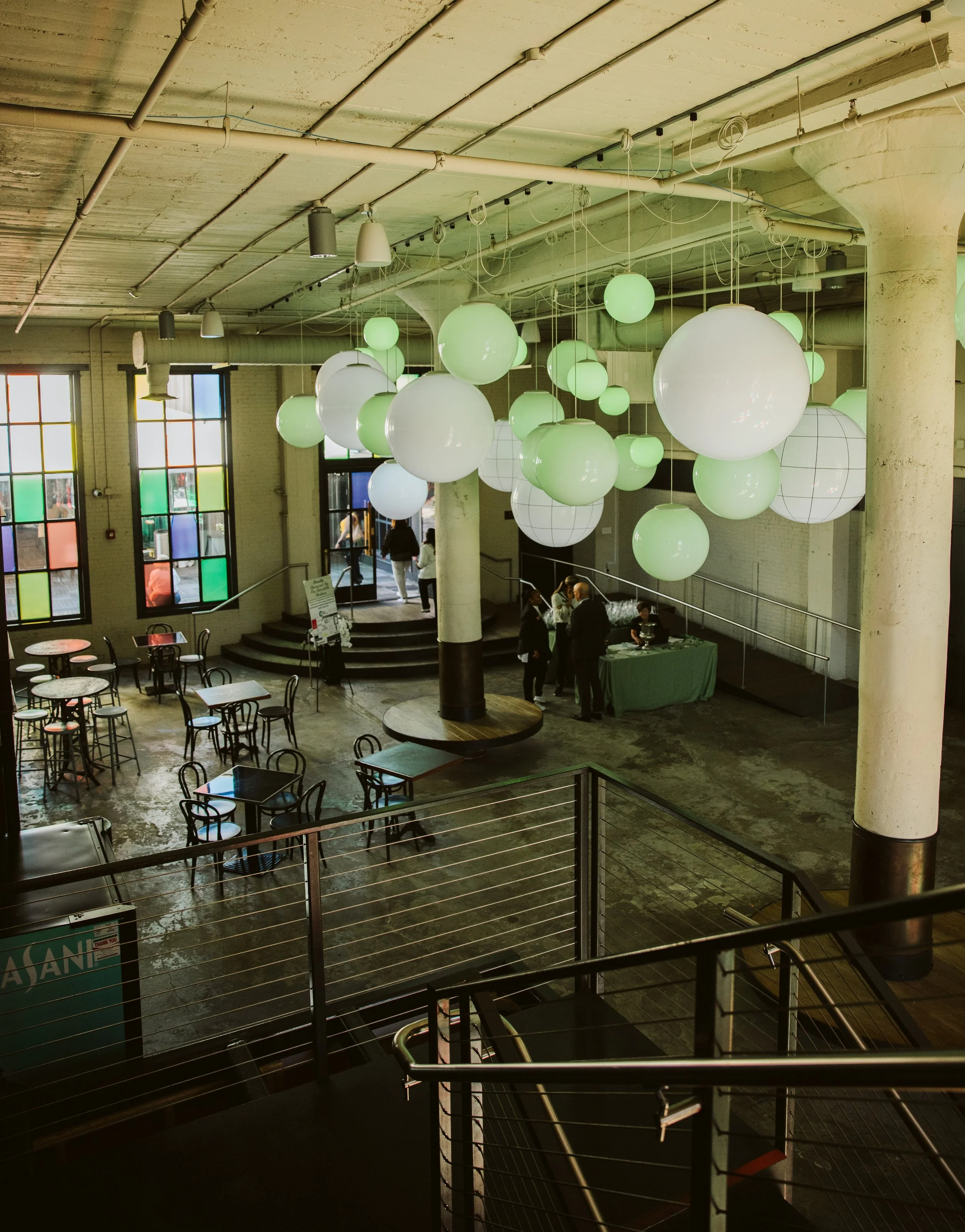 Event Setup Inside Ponce City Market Rooftop Venue