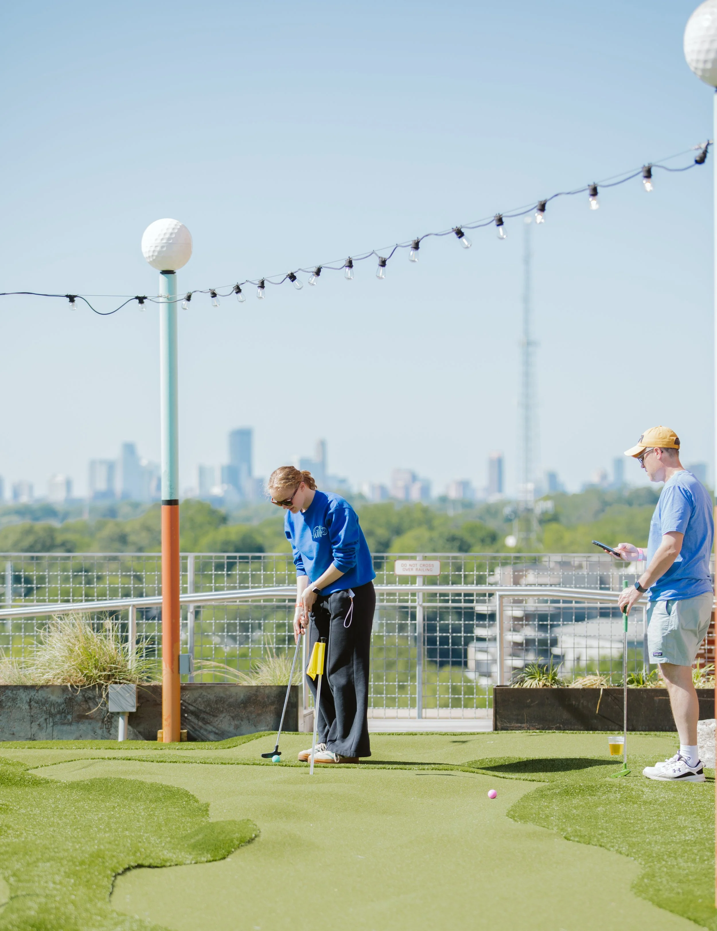 Outdoor Games and Atlanta Skyline Views