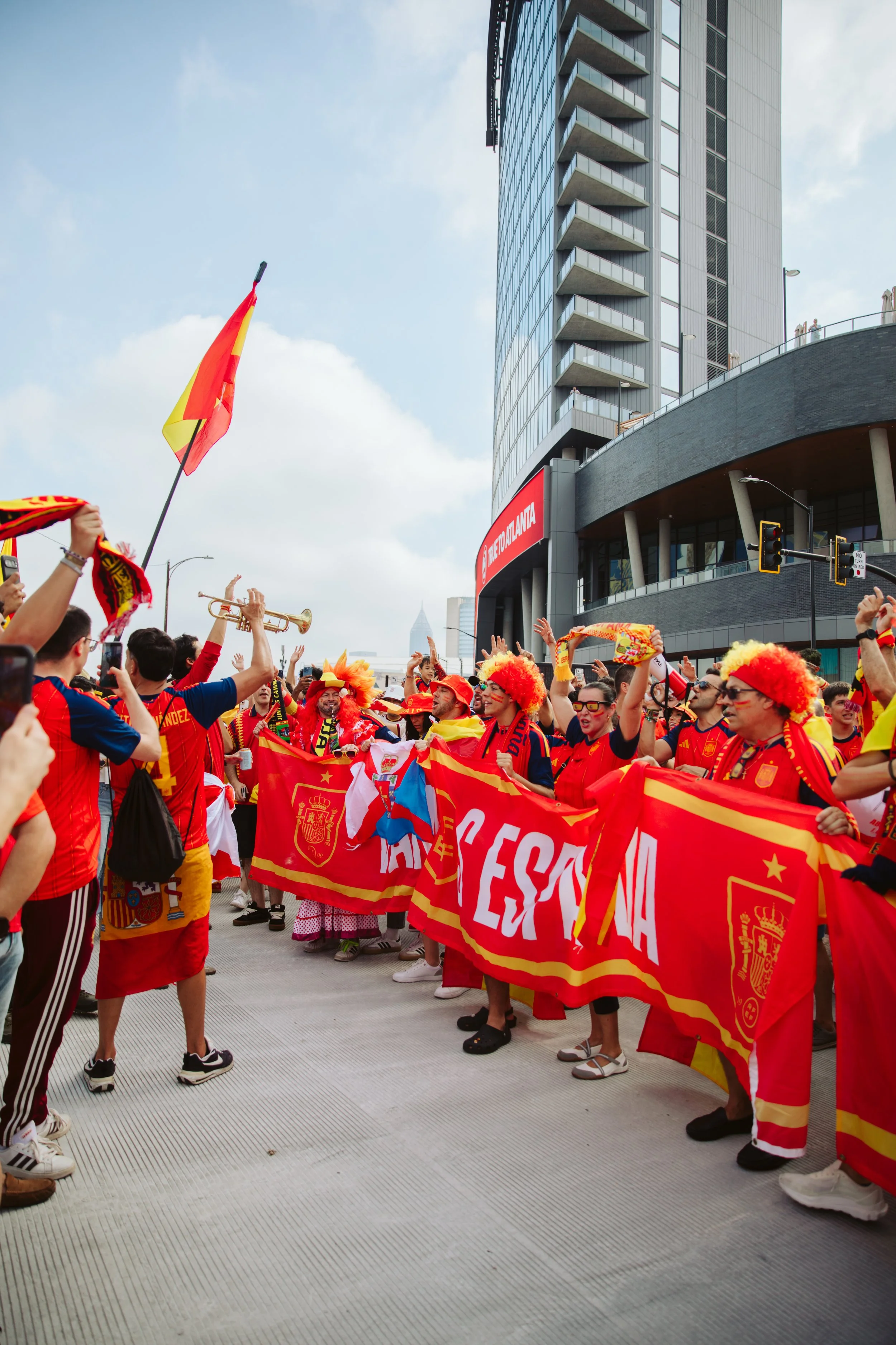 Spanish Fans Filling Atlanta Streets