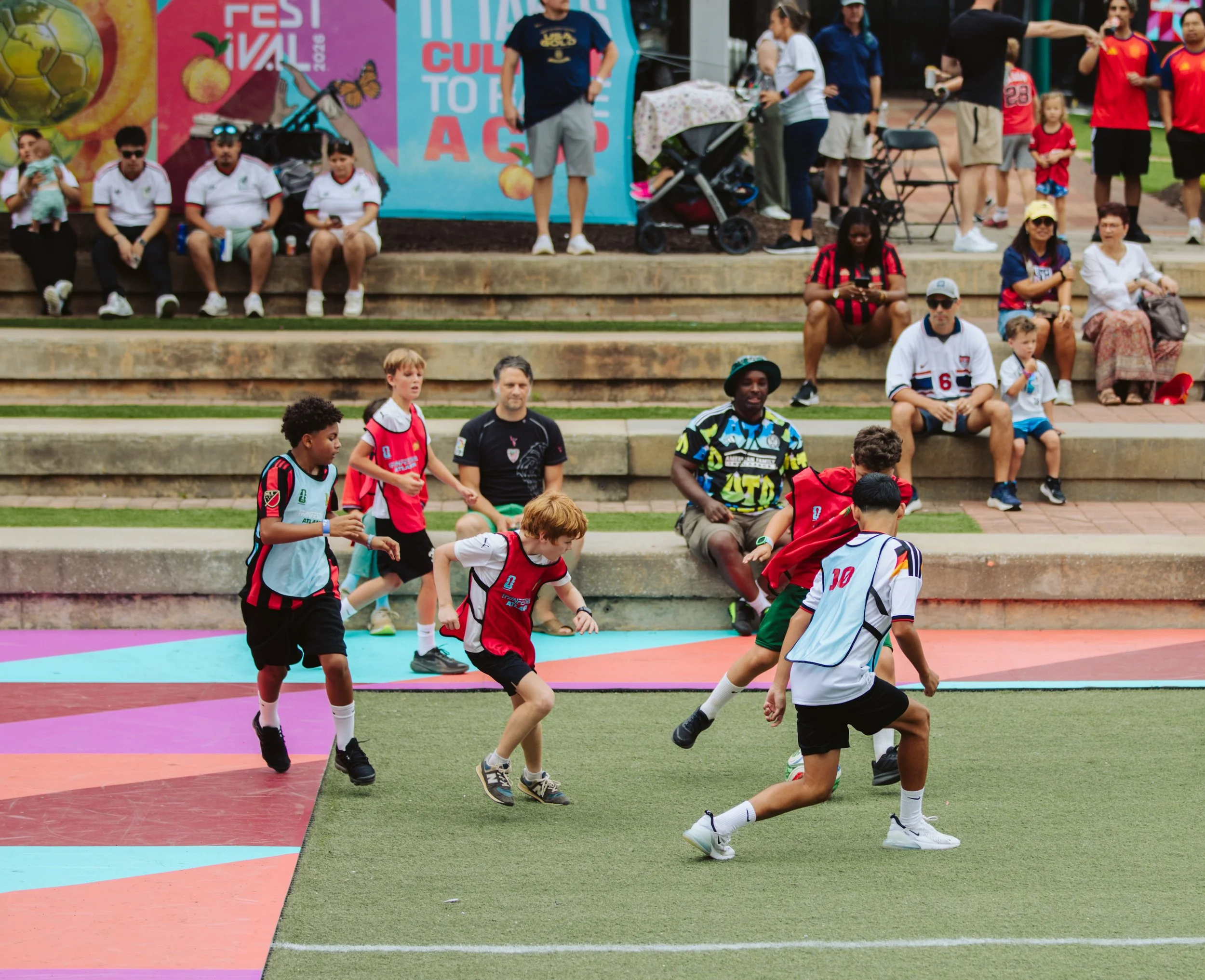 Kids Playing Soccer at FIFA Fan Festival