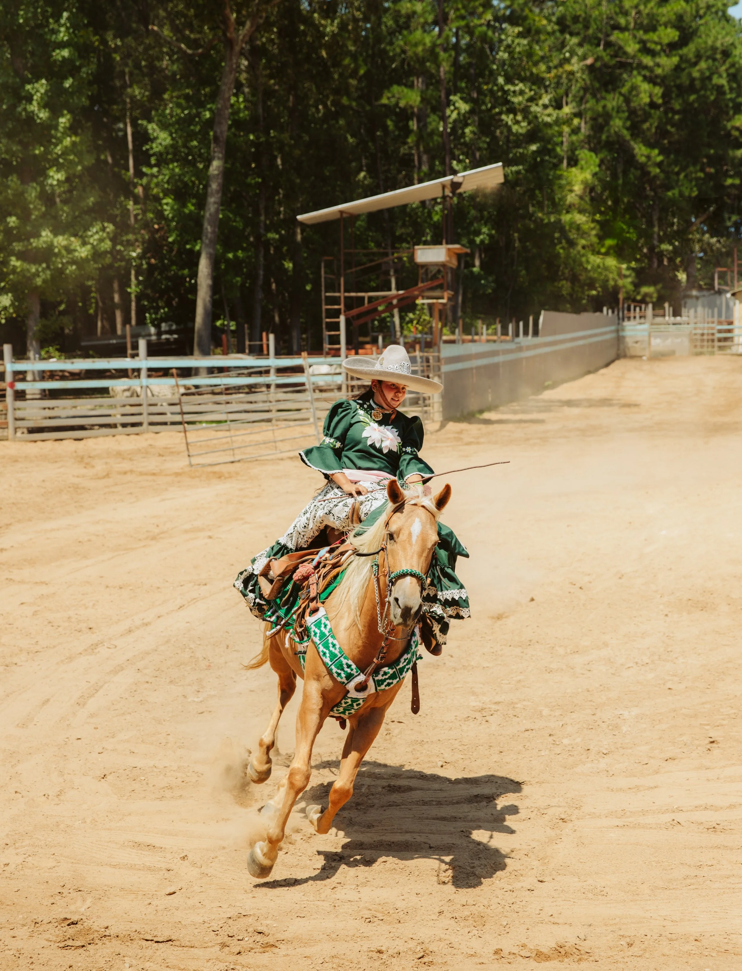 escaramuza  Performing a Charrería Maneuver