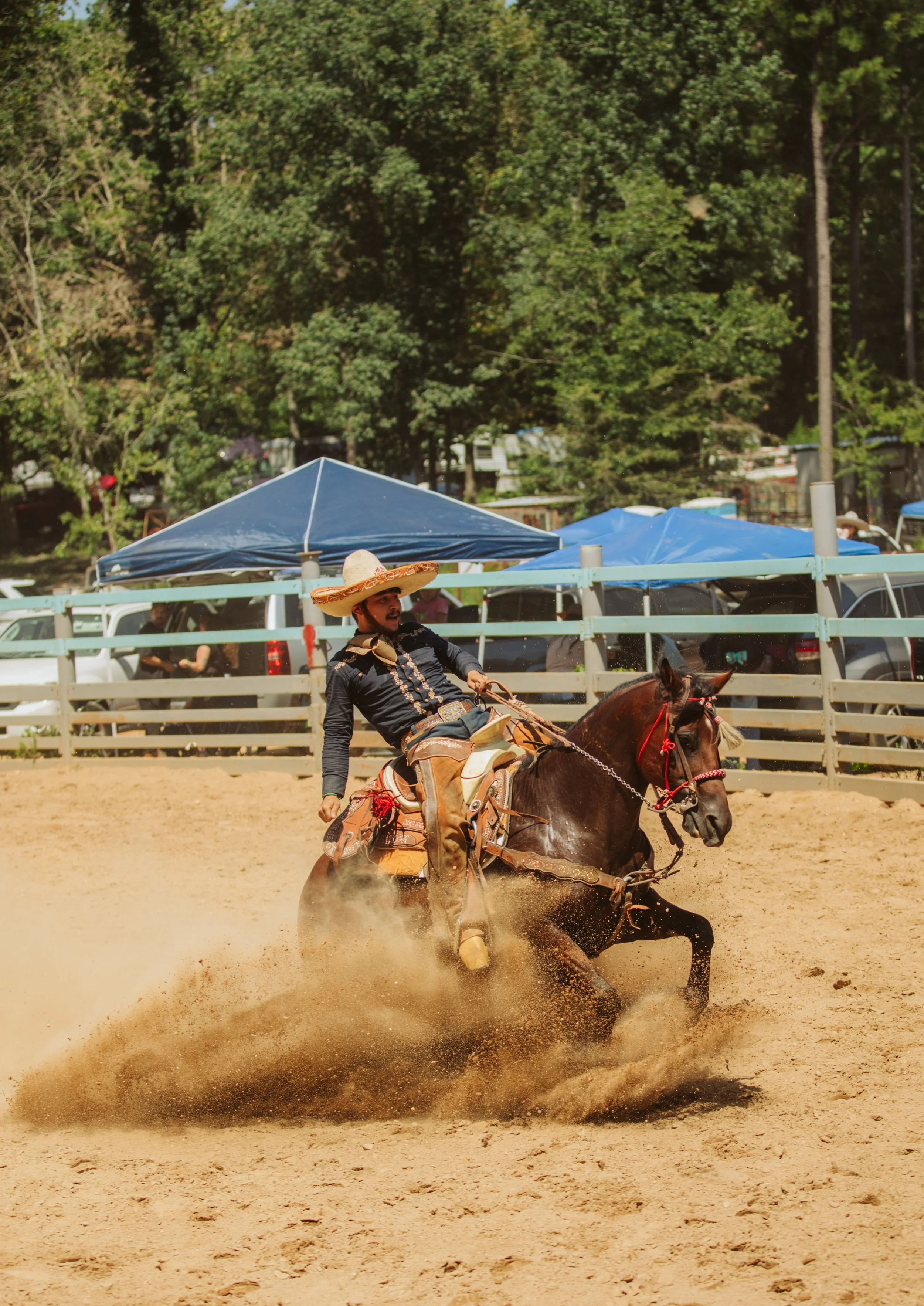 Charro Horseback Riding in the Arena