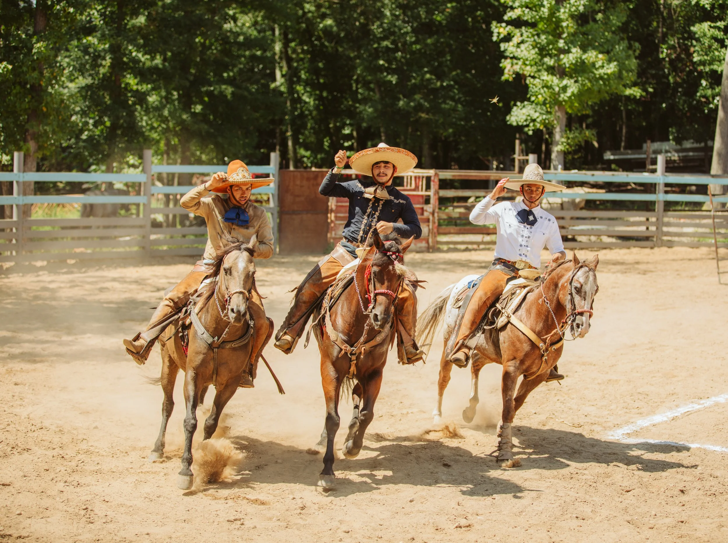Group of Charros Riding Together